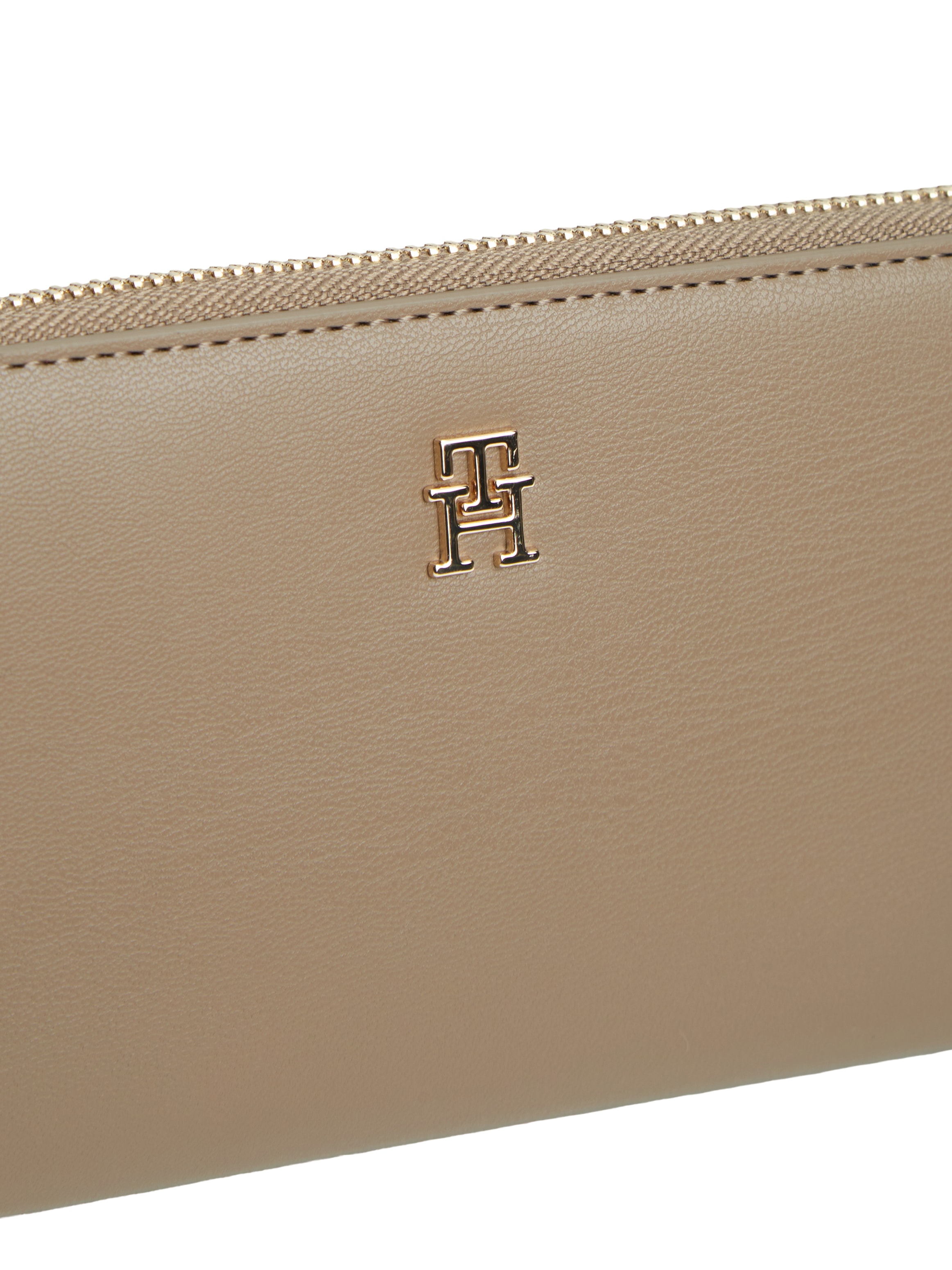 Tommy Hilfiger Geldbörse »TH ICON LRG ZA« , Damen Geldbeutel, Portemonnaie mit edlem TH-Logoelement