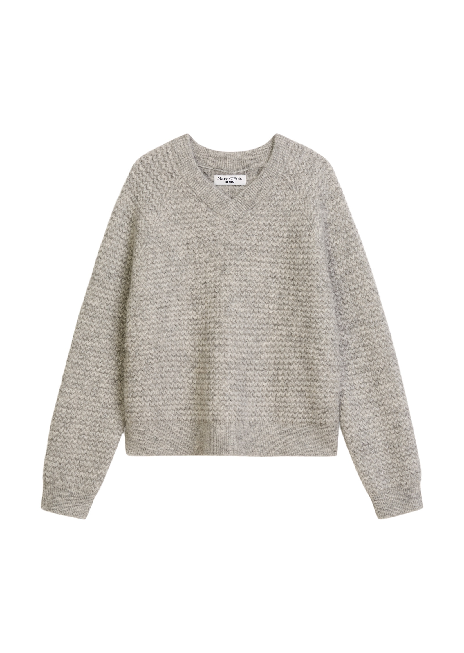 Marc O'Polo DENIM V-Ausschnitt-Pullover »aus weichem Schurwolle-Alpakawolle-Mix«