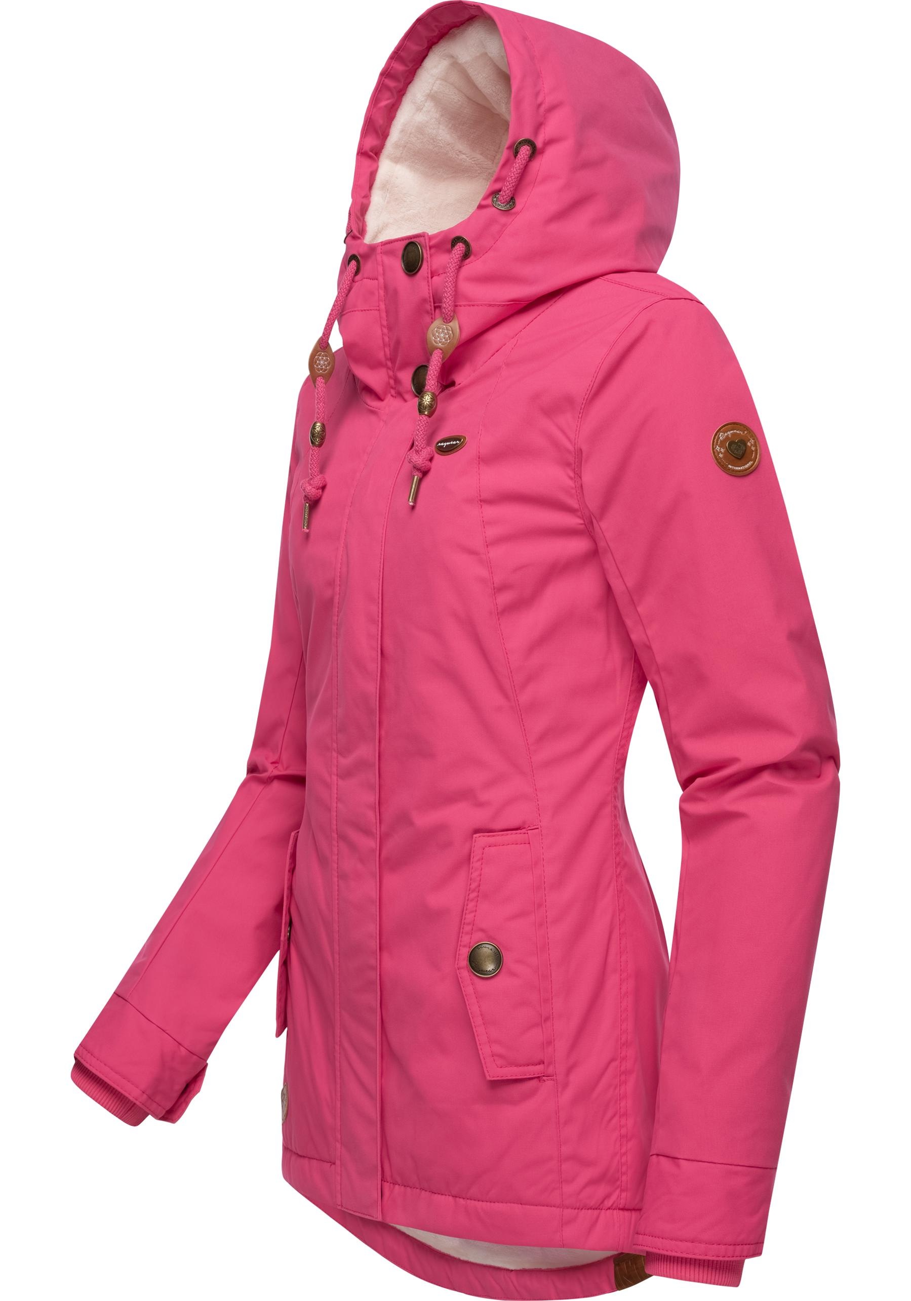 Ragwear Winterjacke »Monade«, mit Kapuze, Damen Winterparka mit Kapuze und m. Fleece gefüttert