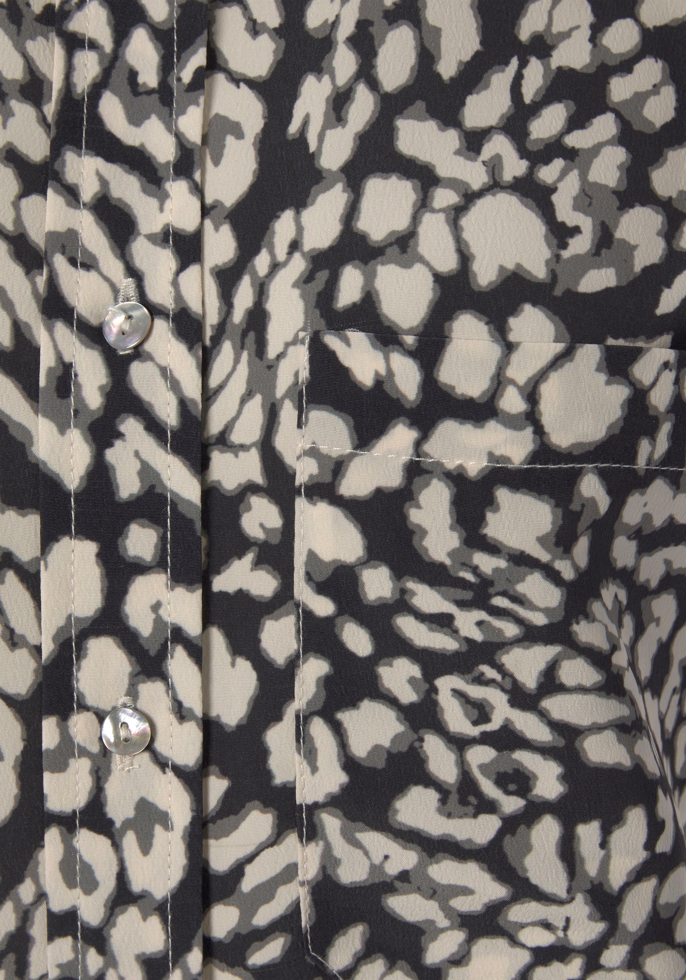 LASCANA Blusentop mit Knopfleiste und Animalprint, Damenbluse mit Hemdbluse günstig online kaufen