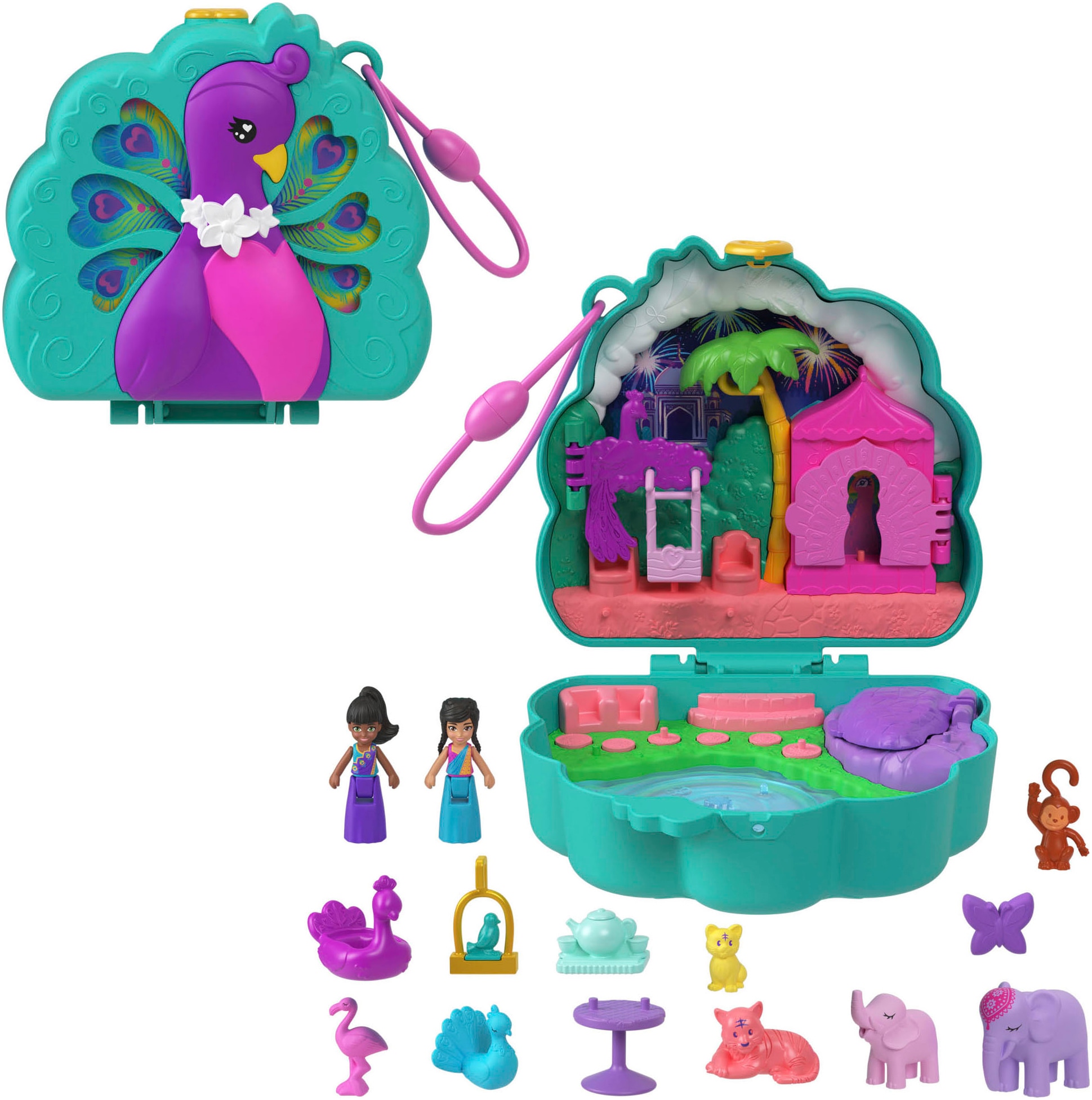 Polly Pocket Spielwelt »Peacock Garden-Schatulle«