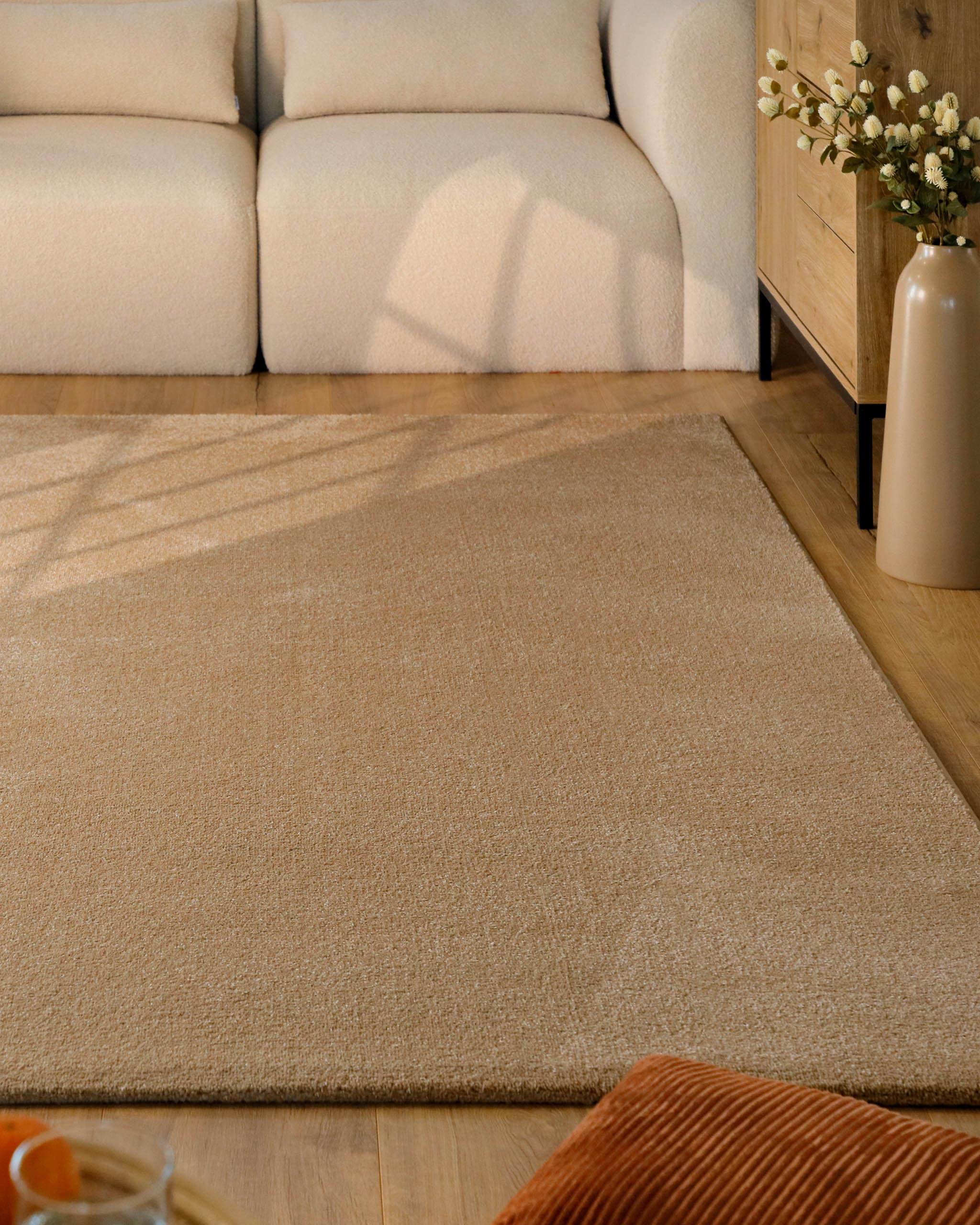 Esprit Teppich "Vegas - ESPRIT Kollektion" rechteckig 15 mm Höhe Kurzflor, uni, gewebt, pflegeleicht, formstabil, für Fußbodenheizung
