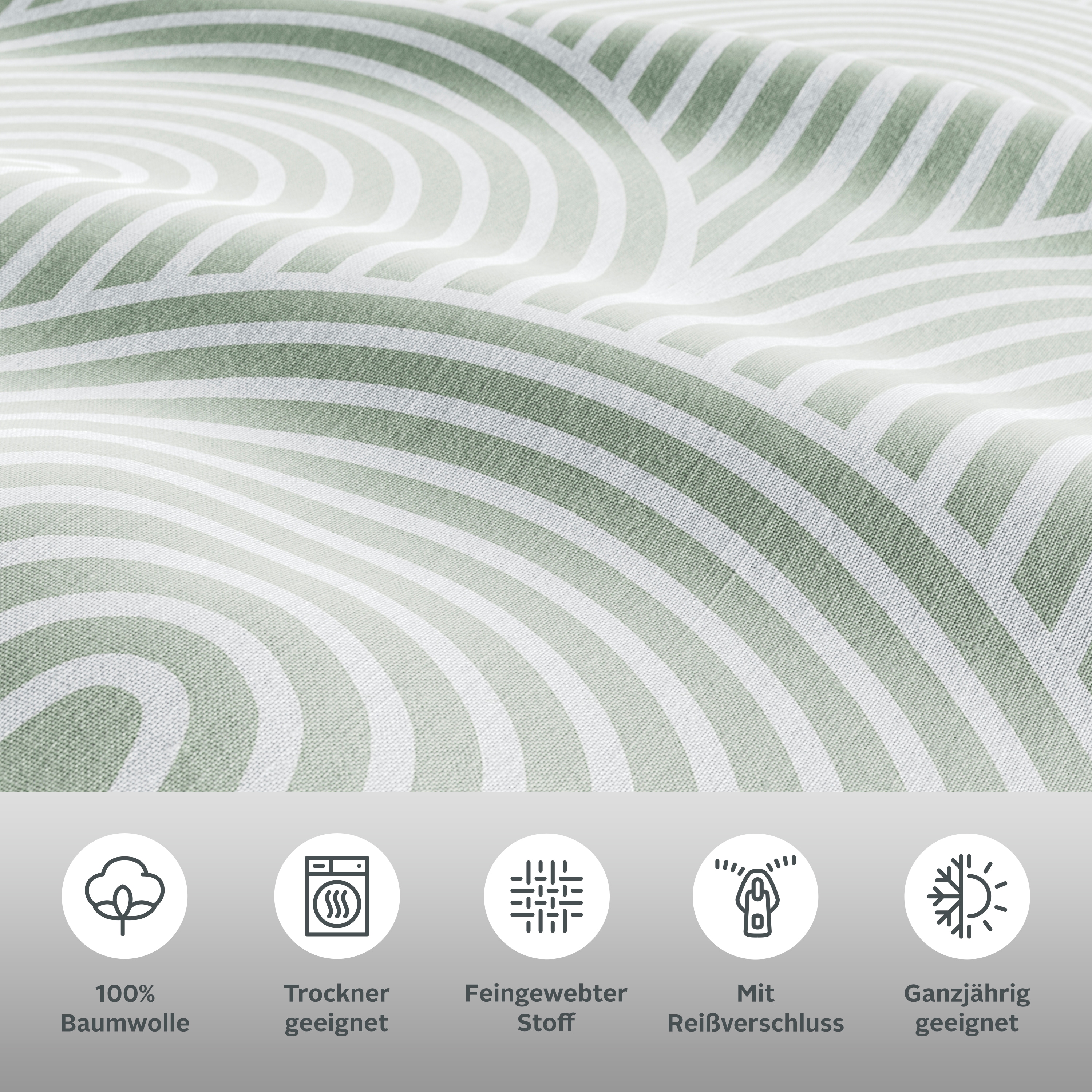 Thumbnail - Leonique Bettwäsche "Matilda in Gr. 135x200 oder 155x220 cm" 2 tlg. Bettwäsche aus Baumwolle, Bettwäsche mit skandinavis...