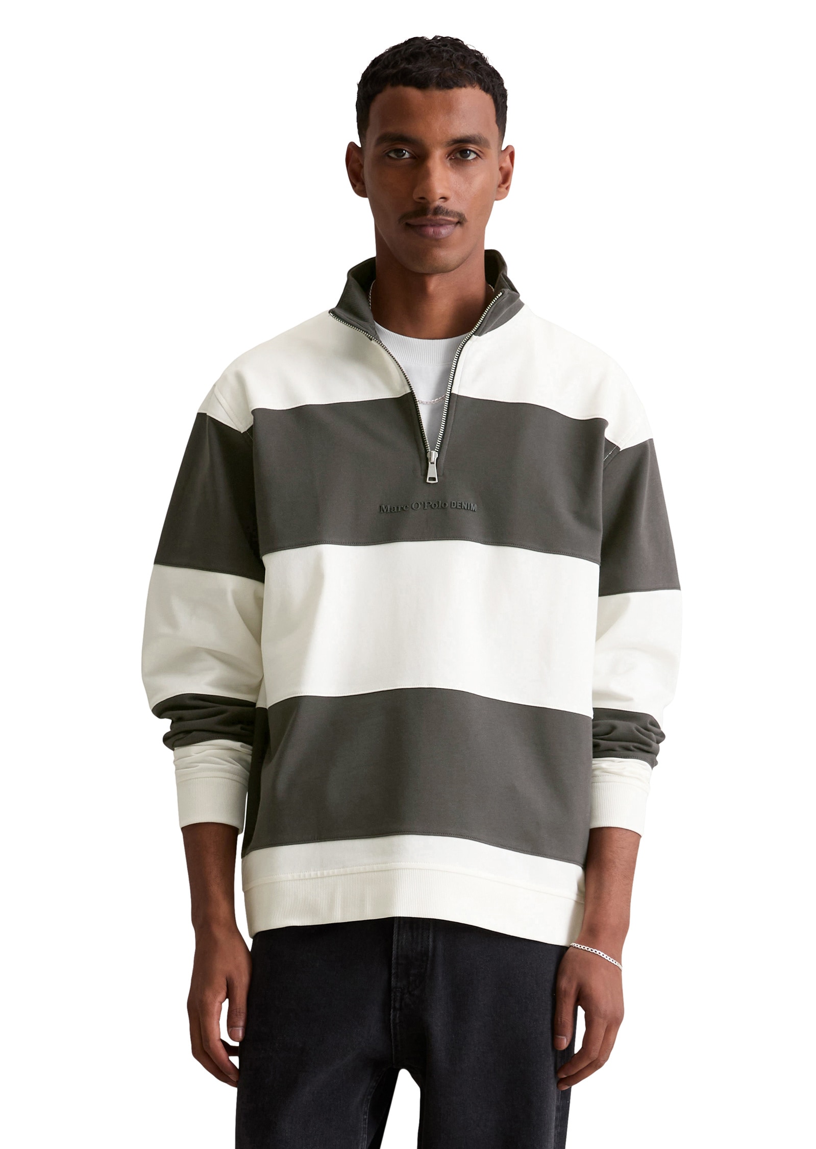 Marc OPolo DENIM Sweatshirt "aus reiner Bio-Baumwolle" günstig online kaufen