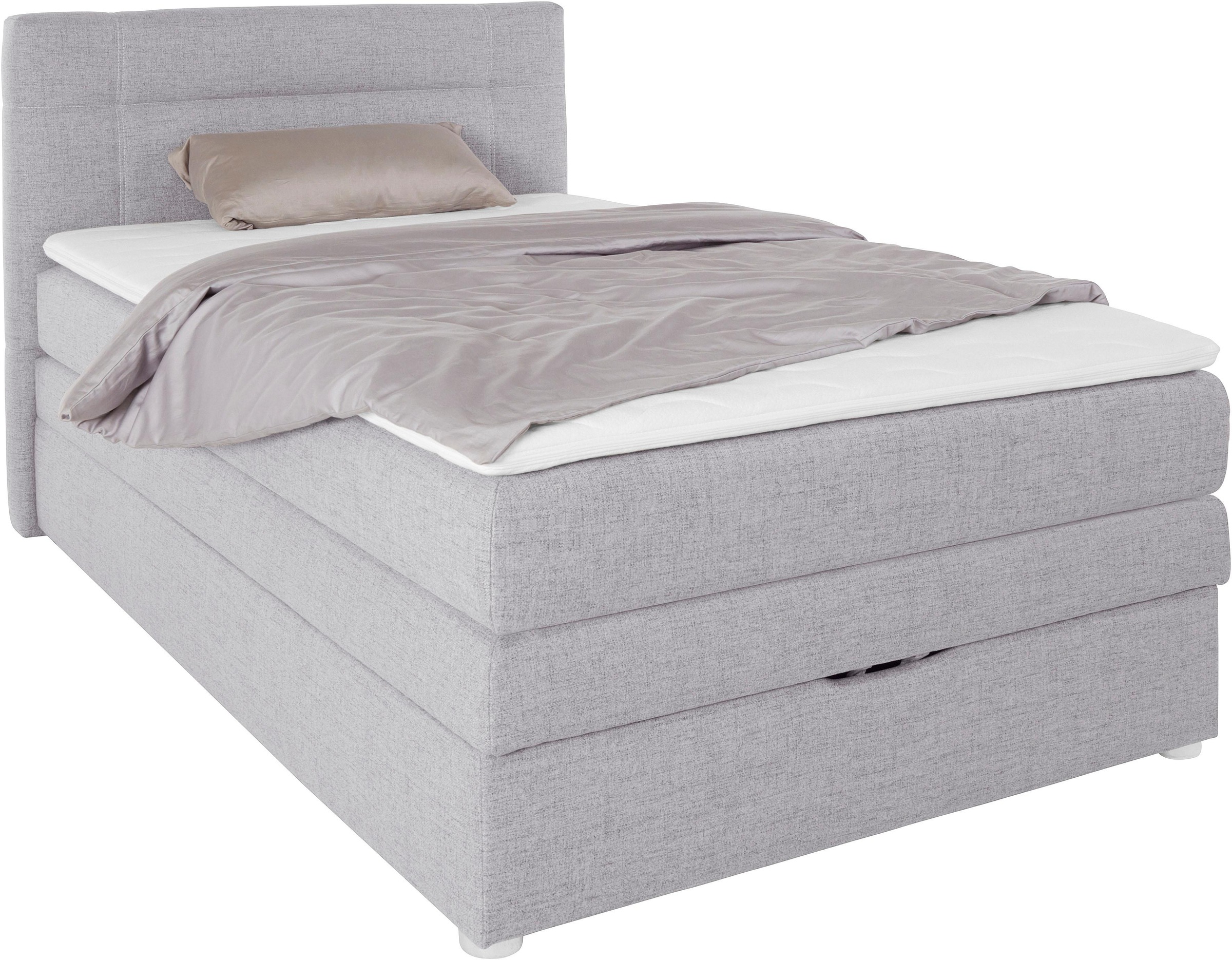 Jockenhöfer Gruppe Boxspringbett »Carmen«, mit Bettkasten und Topper, erhältlich in 120 & 140cm Breite