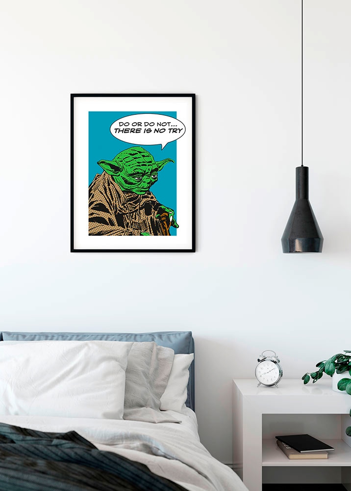 Komar Bild »Star Wars Classic Comic Quote Yoda«, Star Wars, (1 St.), Wandbild zur Dekoration im Kinderzimmer - ohne Rahmen