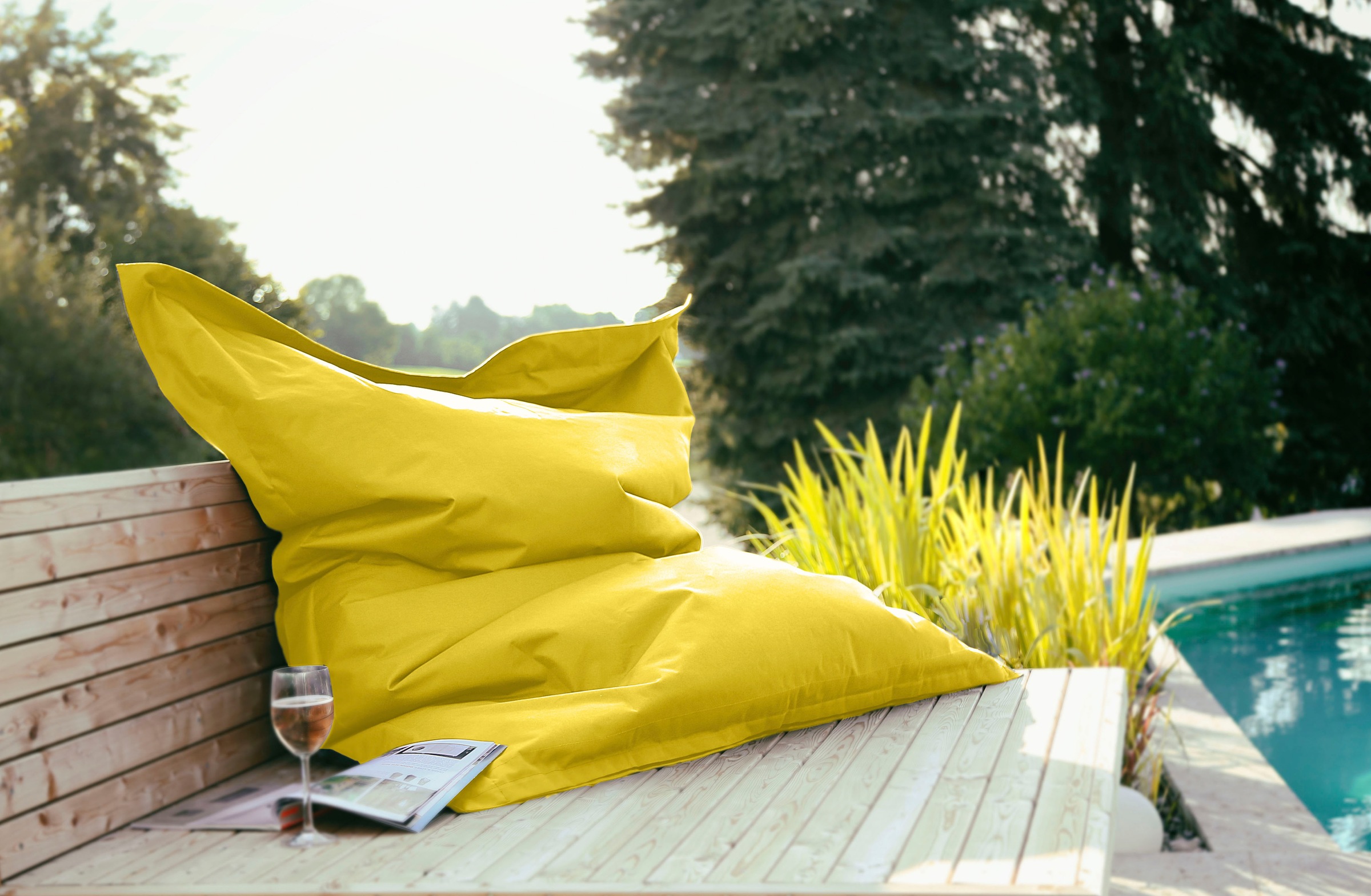 Thumbnail - KiNZLER Sitzsack "XXL Outdoorfähig" 1 Stk. tlg. Uni Farben, Outdoor geeignet, ideal im Wohnzimmer & Kinderzimmer