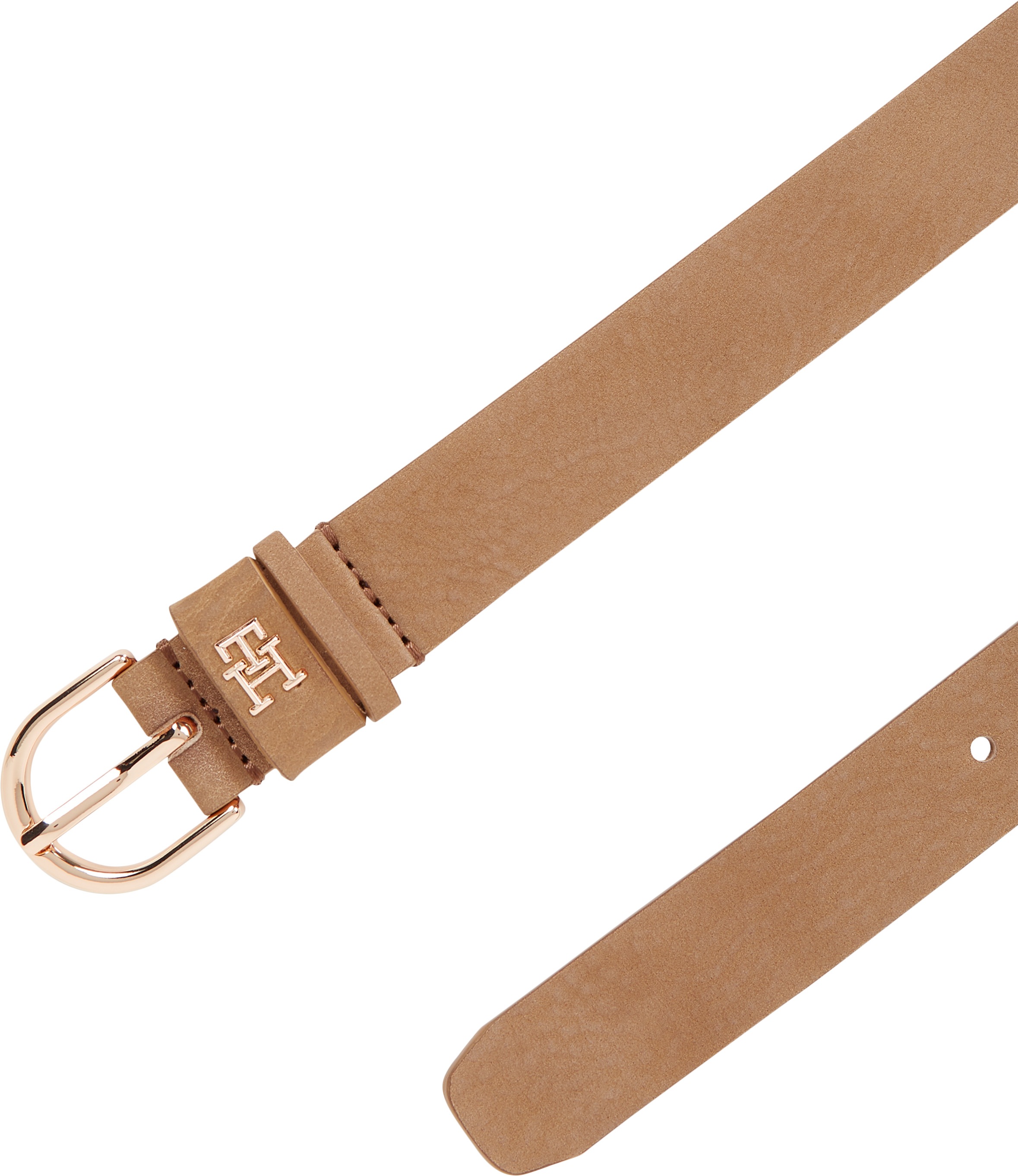 Thumbnail - Tommy Hilfiger Ledergürtel "ESSENTIAL EFFORTLESS 2.5 cm breit NUBUCK" Logoemblem, weiche Haptik