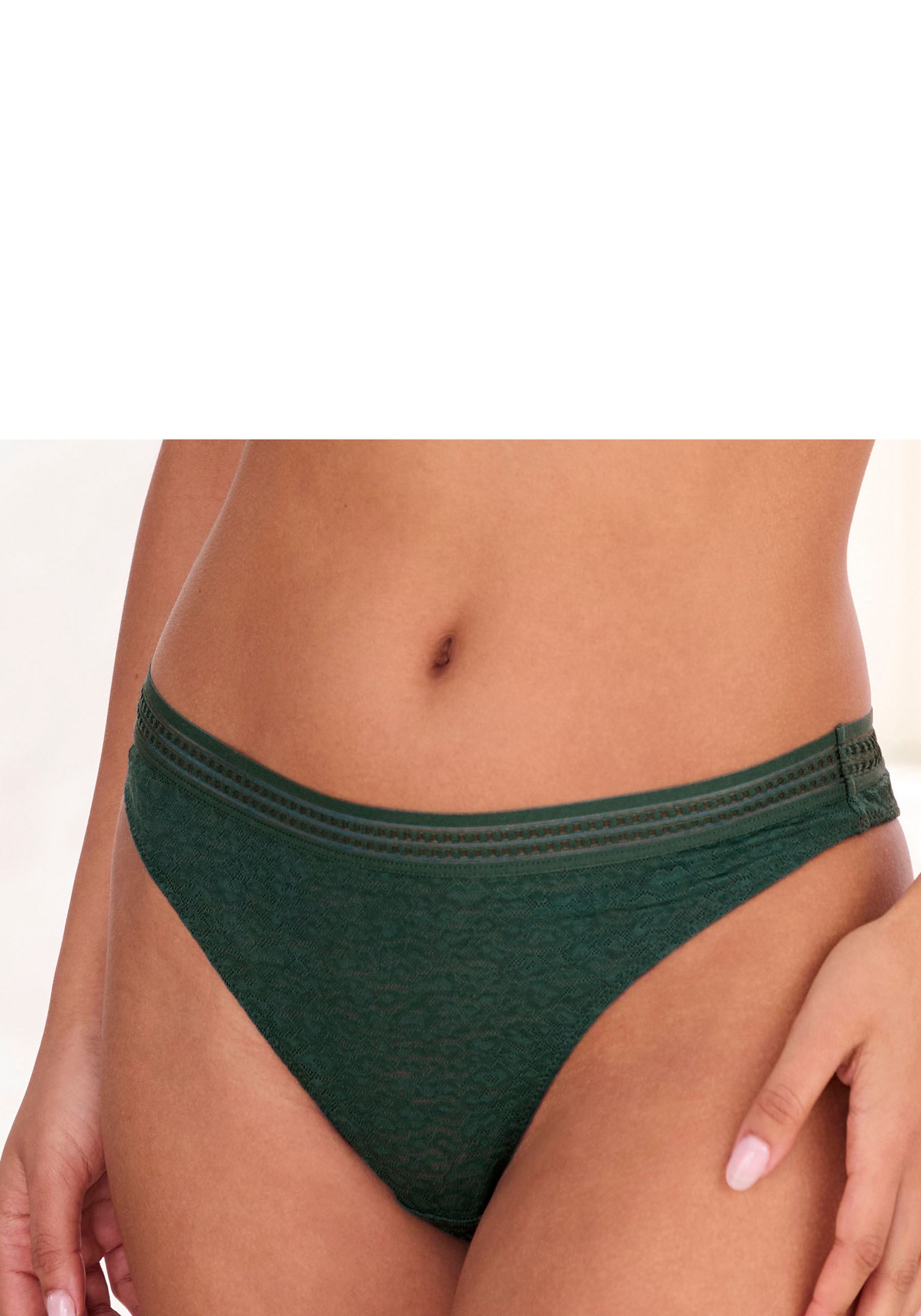 LASCANA "Freya" aus Spitze in Leo-Optik mit modischem Bund, sexy Dessous günstig online kaufen