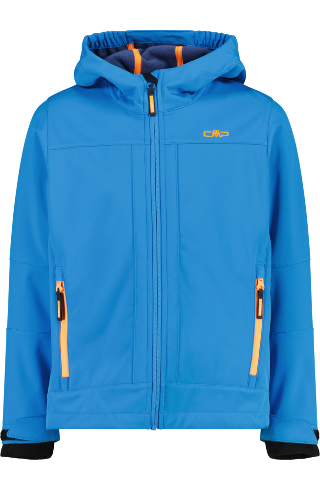 Cmp Herren River Infini Softshelljacke "Kid Softshell Jacket Fix Hood" Mit Kapuze Wasserabweisend Windabweisend Mit Reißverschlusstaschen erhältlich in Größe 104/110/116/128/140/152/164/176 von Baur