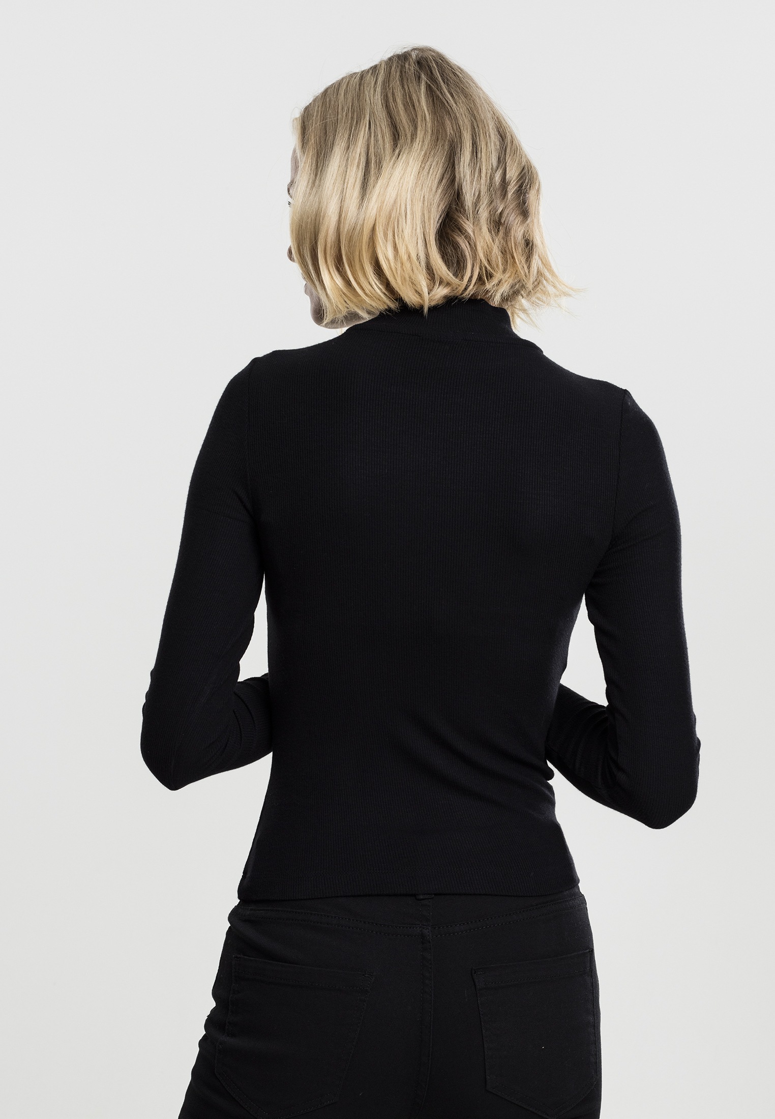 URBAN CLASSICS T-Shirt »Damen Ladies Turtleneck Longsleeve«, (1 tlg.)  online kaufen | BAUR