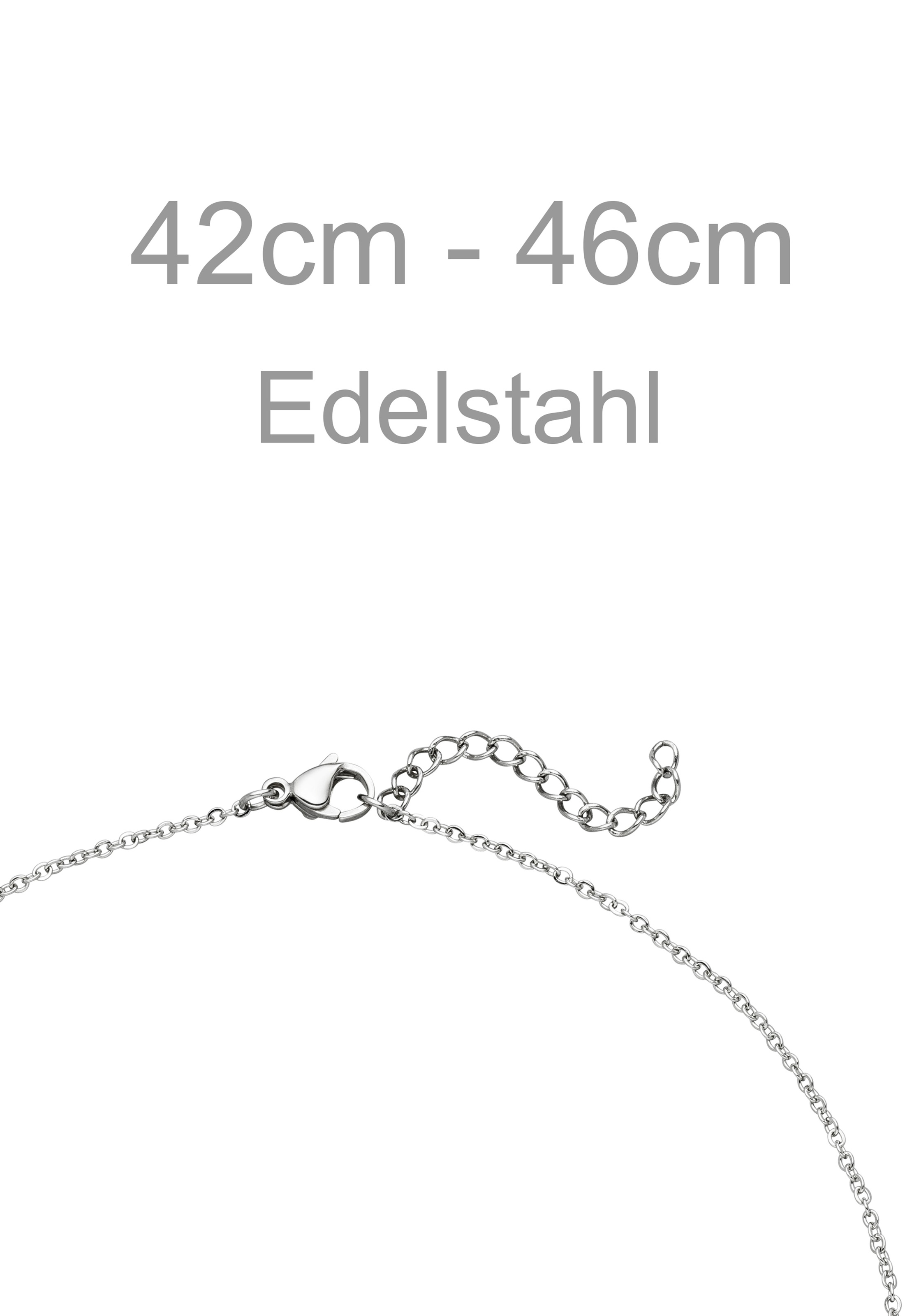 JOBO Spirale Stainless Steel Women's Necklace Silver 46 cm 2