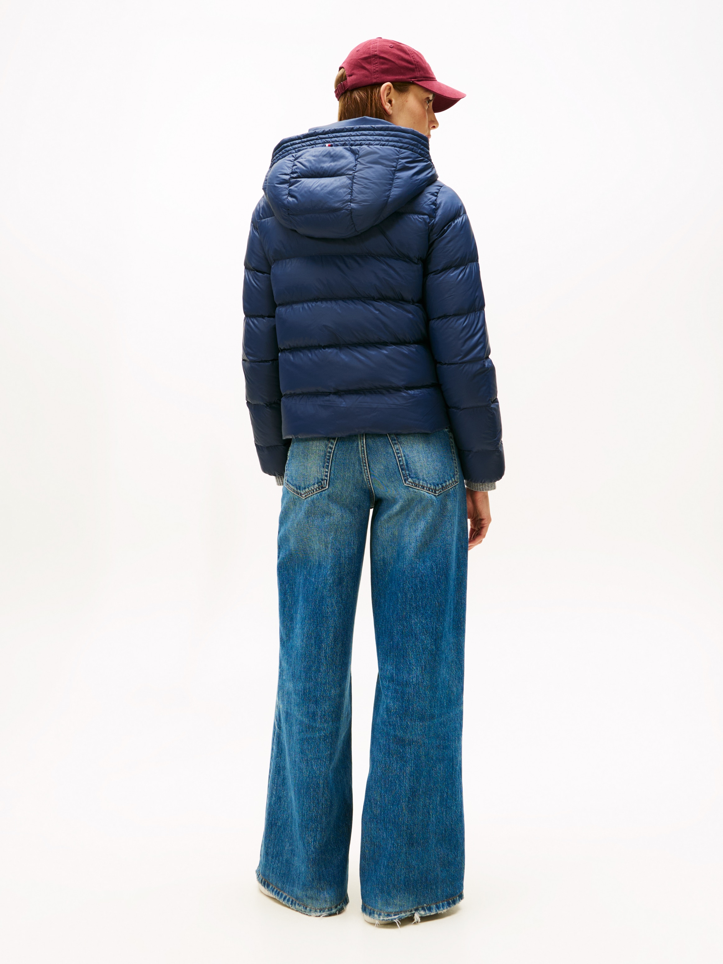 Tommy Hilfiger »LW DOWN CASUAL JACKET« mit Kapuze mit Logoprägung