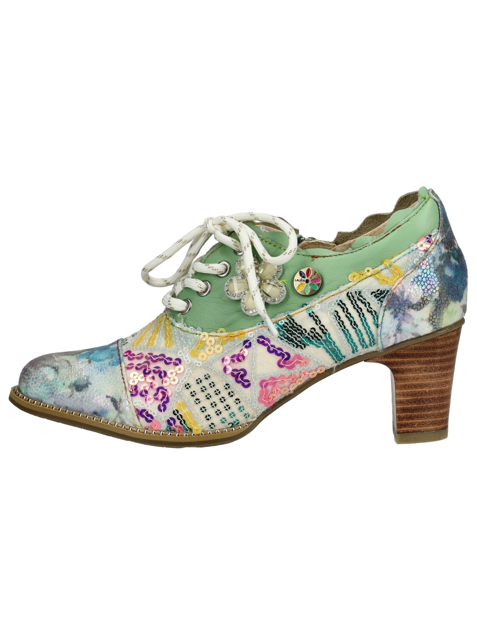 LAURA VITA Schnürpumps »LAURA VITA Pumps Leder/Textil«