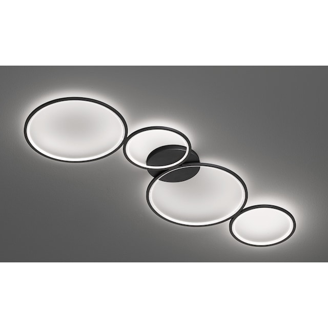 TRIO Leuchten LED Deckenleuchte »Rondo«, 4 flammig-flammig, dimmbar über  Wandschalter (100%/50%/25%), 3000K, 4800 Lumen | BAUR