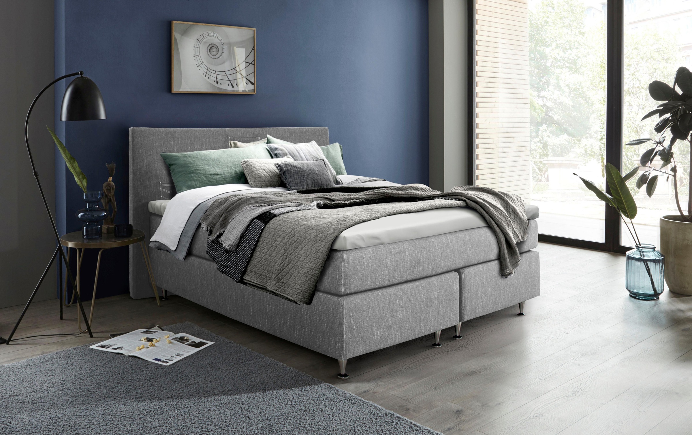Home affaire Boxspringbett "Zahara" inkl. Topper, besonderes Highlight: auf günstig online kaufen