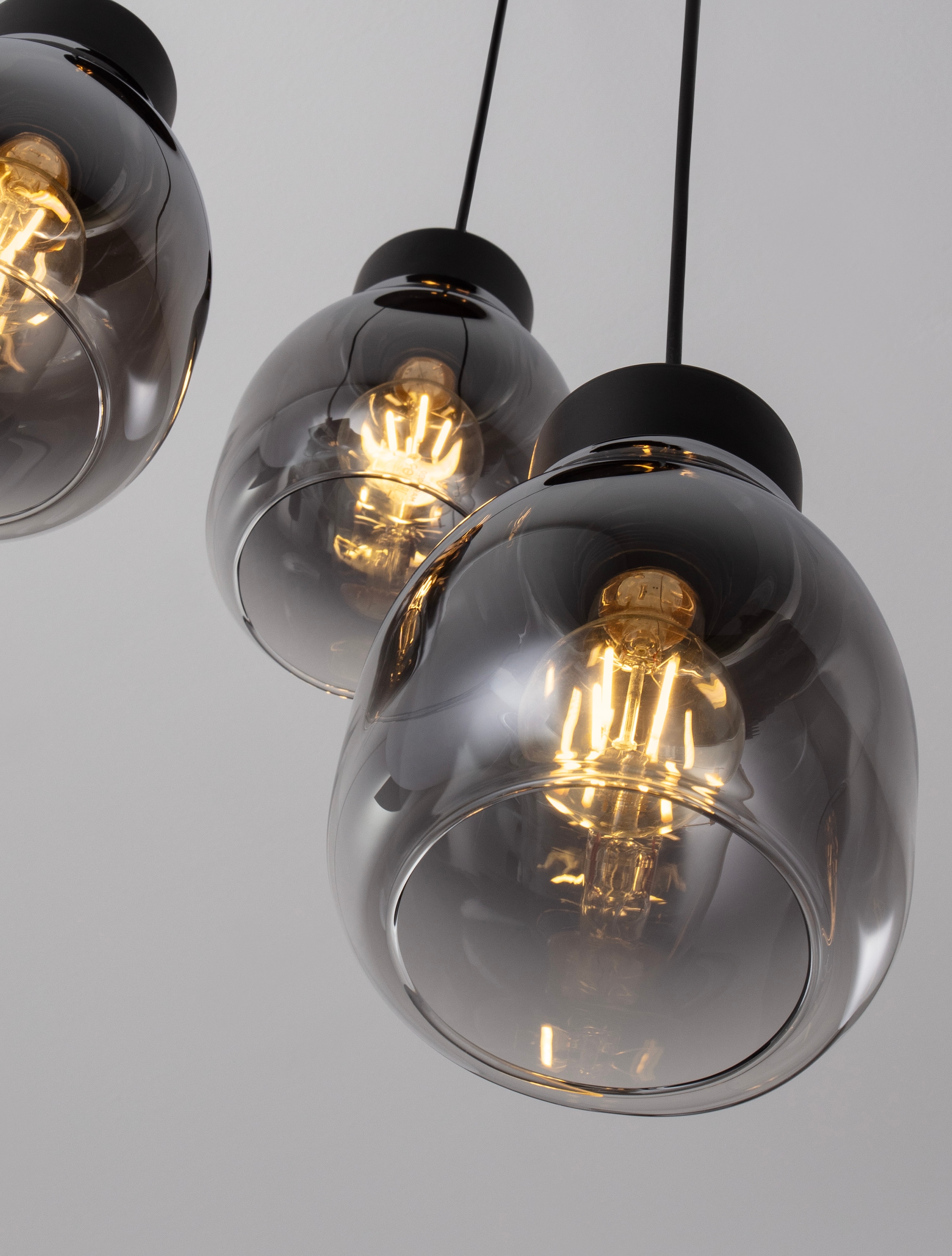 Nova Luce Pendelleuchte »BLACU«, 3 flammig