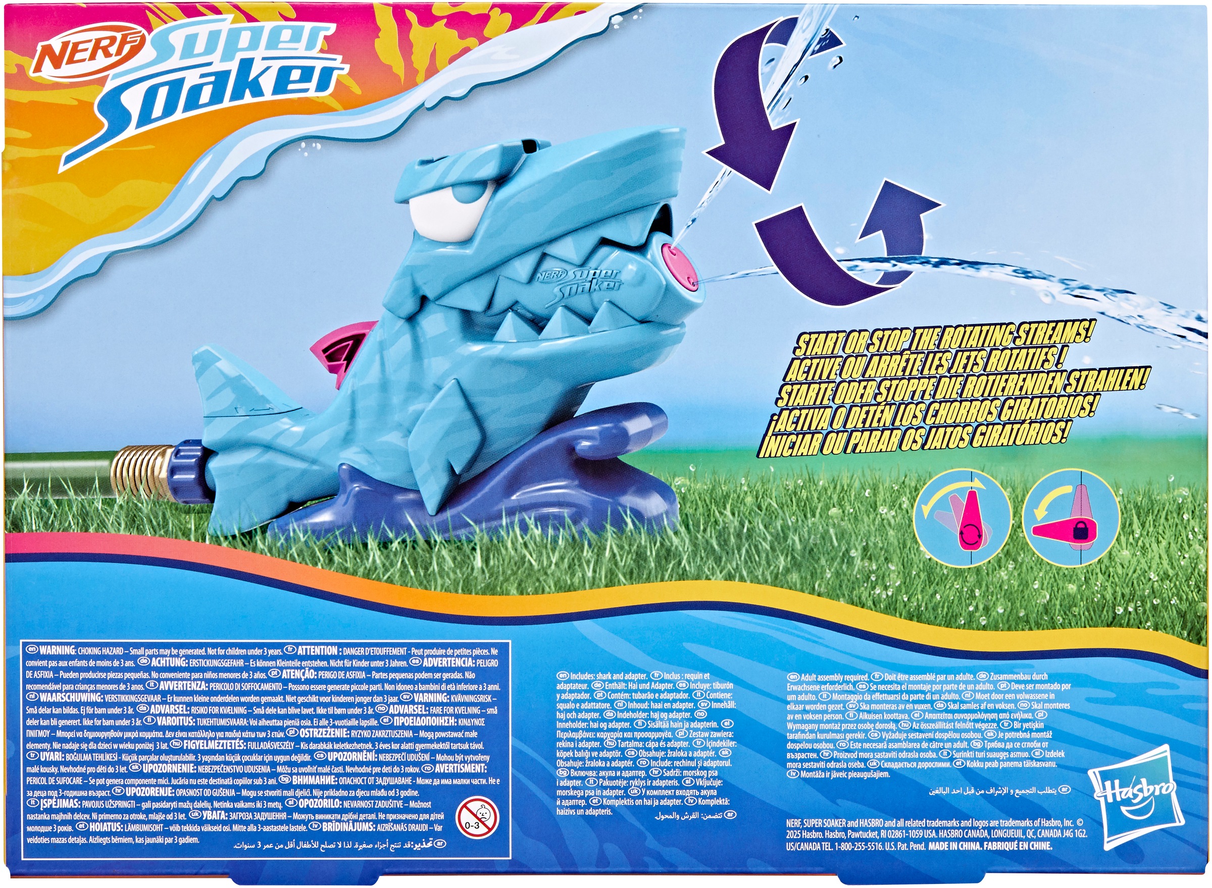 Hasbro Spiel-Wassersprenkler »Nerf Super Soaker Hop & Chomp« Wasserspielzeug