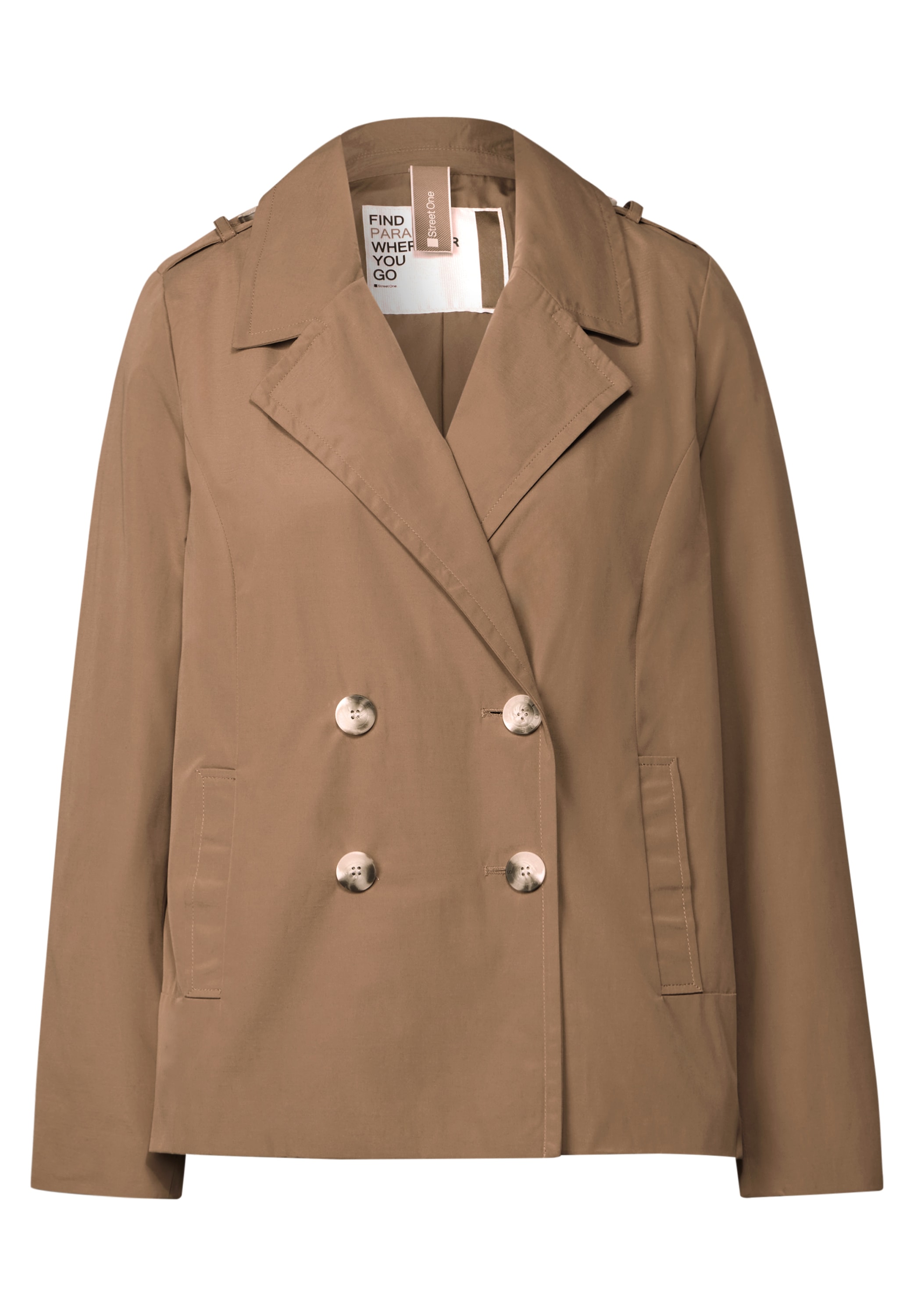 STREET ONE Kurzjacke, ohne Kapuze, mit Reverskragen