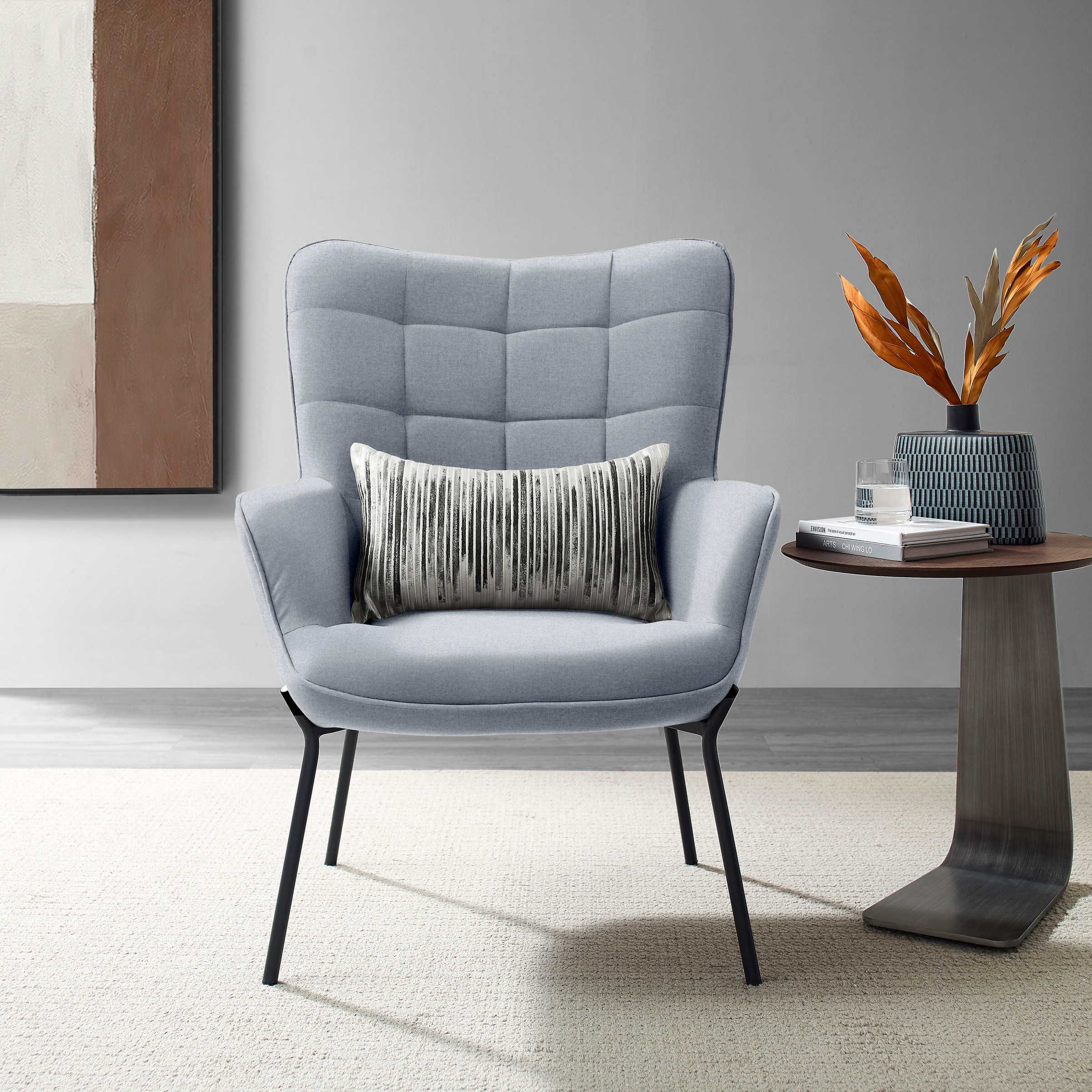 Home affaire Loungesessel "Luukas, Ohrensessel mit Metallbeinen," 1 Stk. tl günstig online kaufen