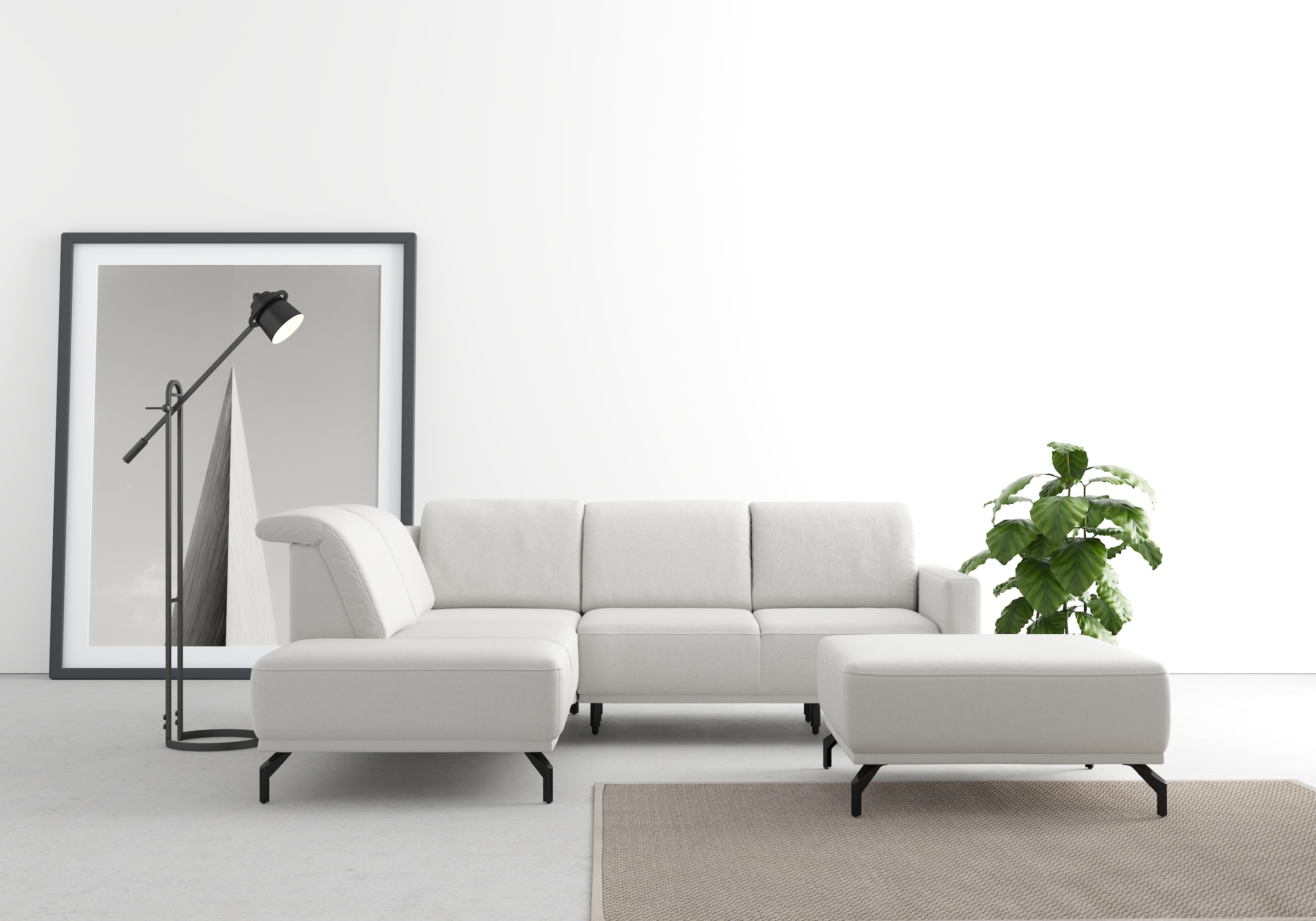 sit&more Ecksofa "Bailando L-Form" wahlweise mit Kopfteilverstellung und Vo günstig online kaufen