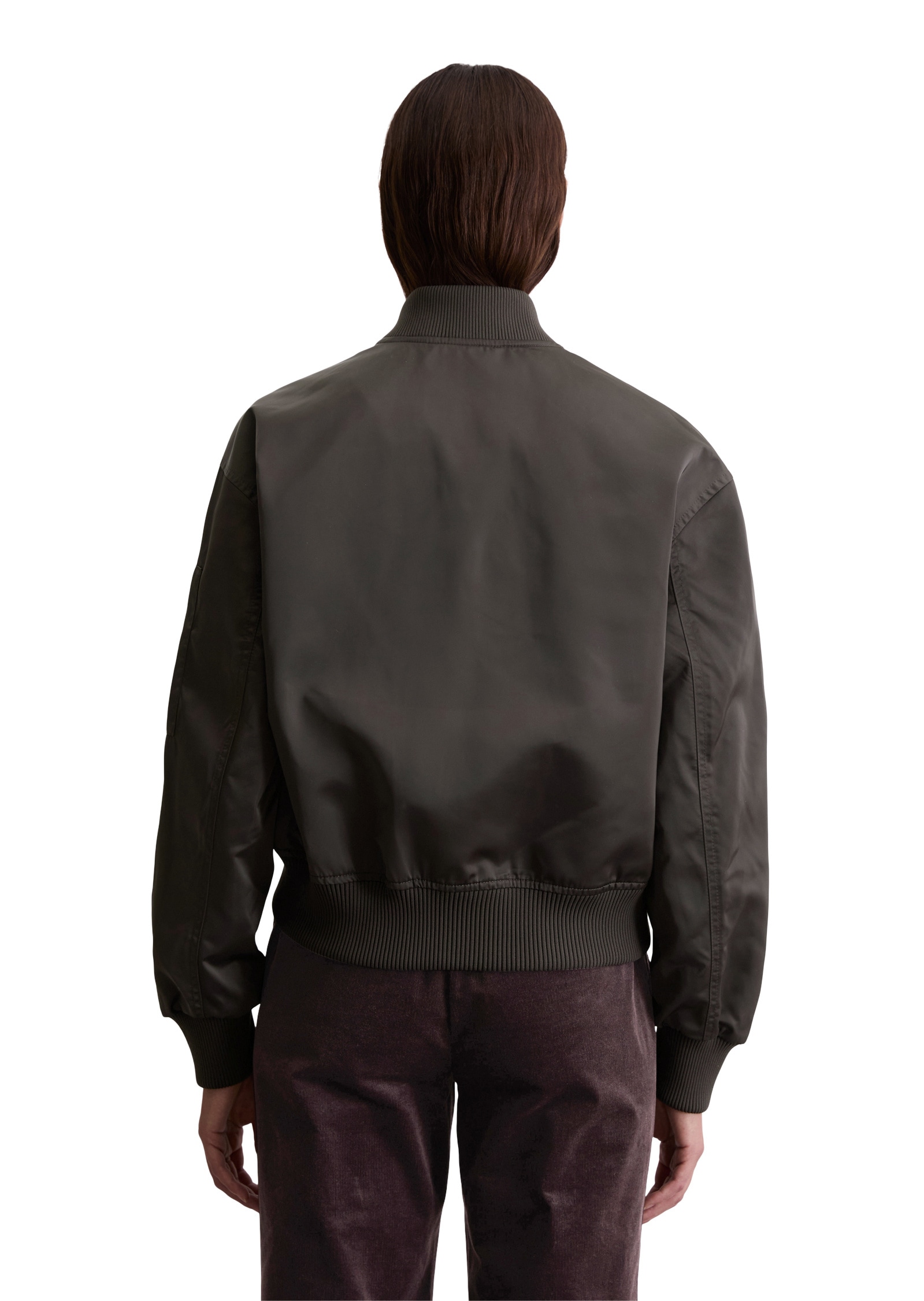 Marc O'Polo Outdoorjacke »aus recyceltem Shiny-Polyester-Twill«, ohne Kapuze