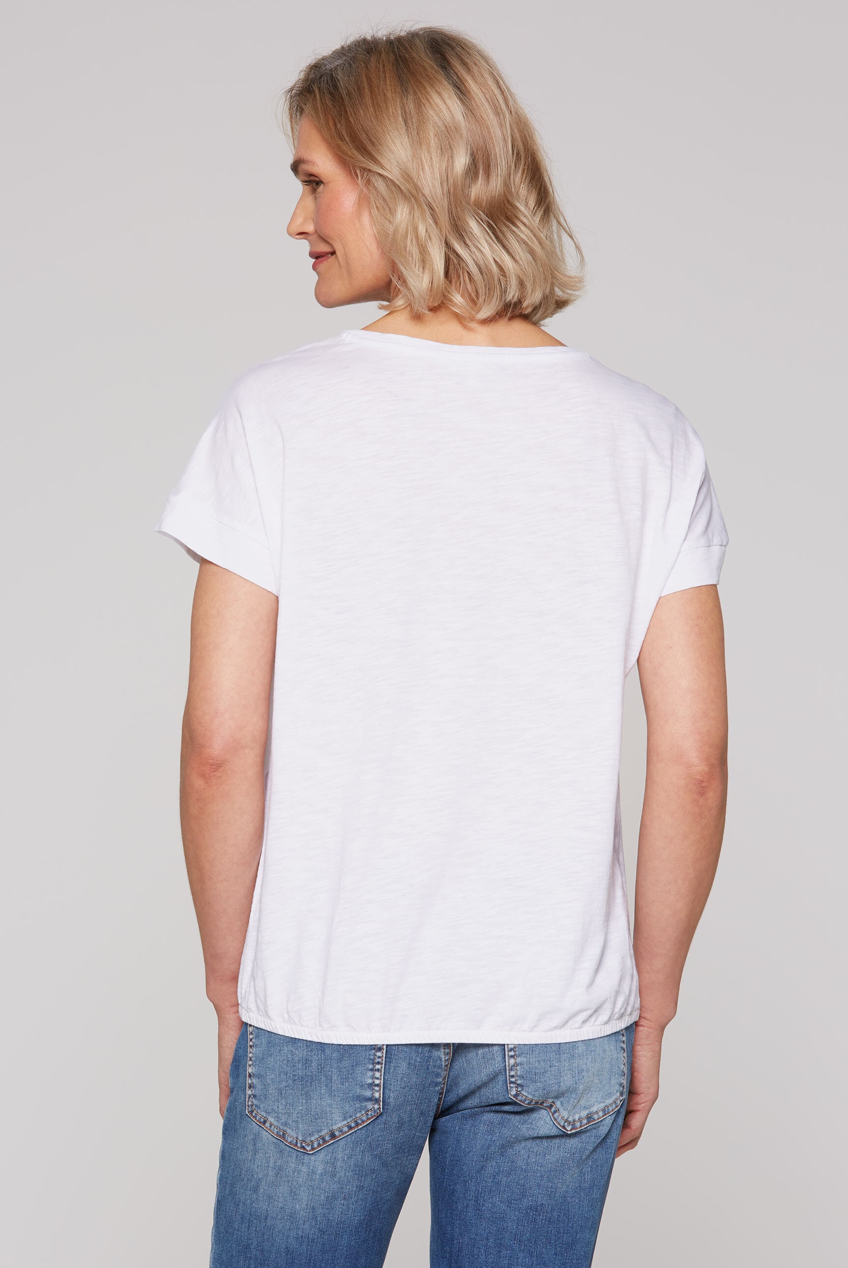 SOCCX Rundhalsshirt, mit Gummizug im Saum