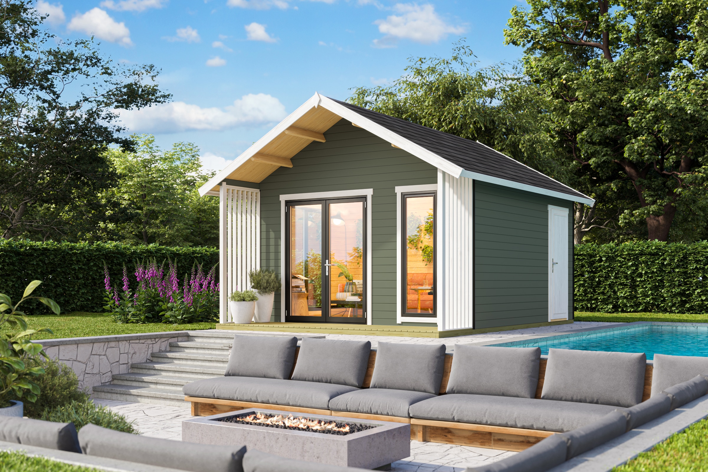 Nordic Holz Gartenhaus "MURANO 1" günstig online kaufen