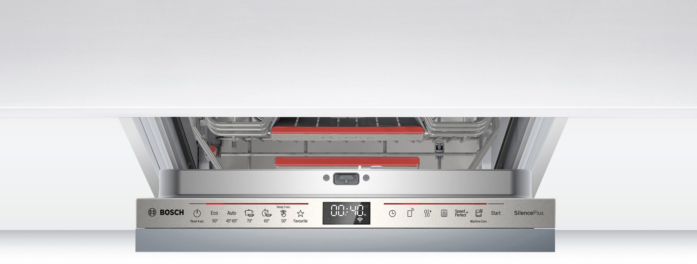 BOSCH vollintegrierbarer Geschirrspüler Serie 6 »SPV6EMX09E« 10 tlg. Maßgedecke Time Light - Restzeit wird auf Küchenboden projiziert