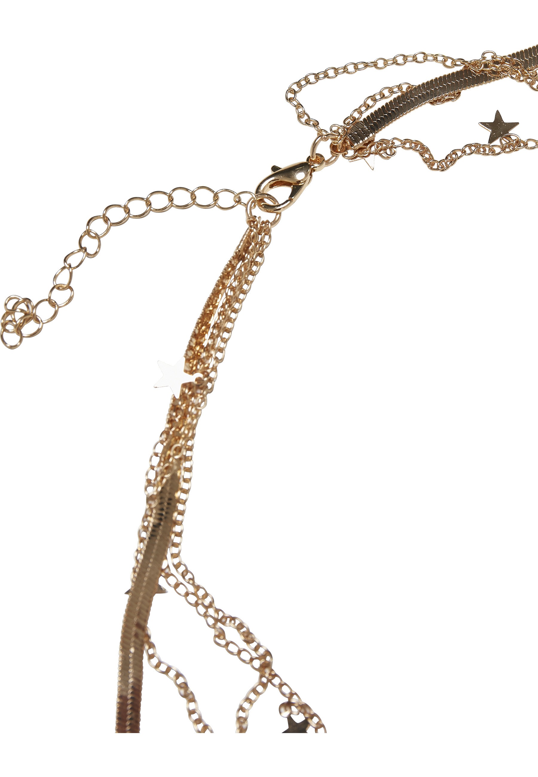 URBAN CLASSICS Edelstahlkette »Urban Classics Unisex Stars Layering Necklace«