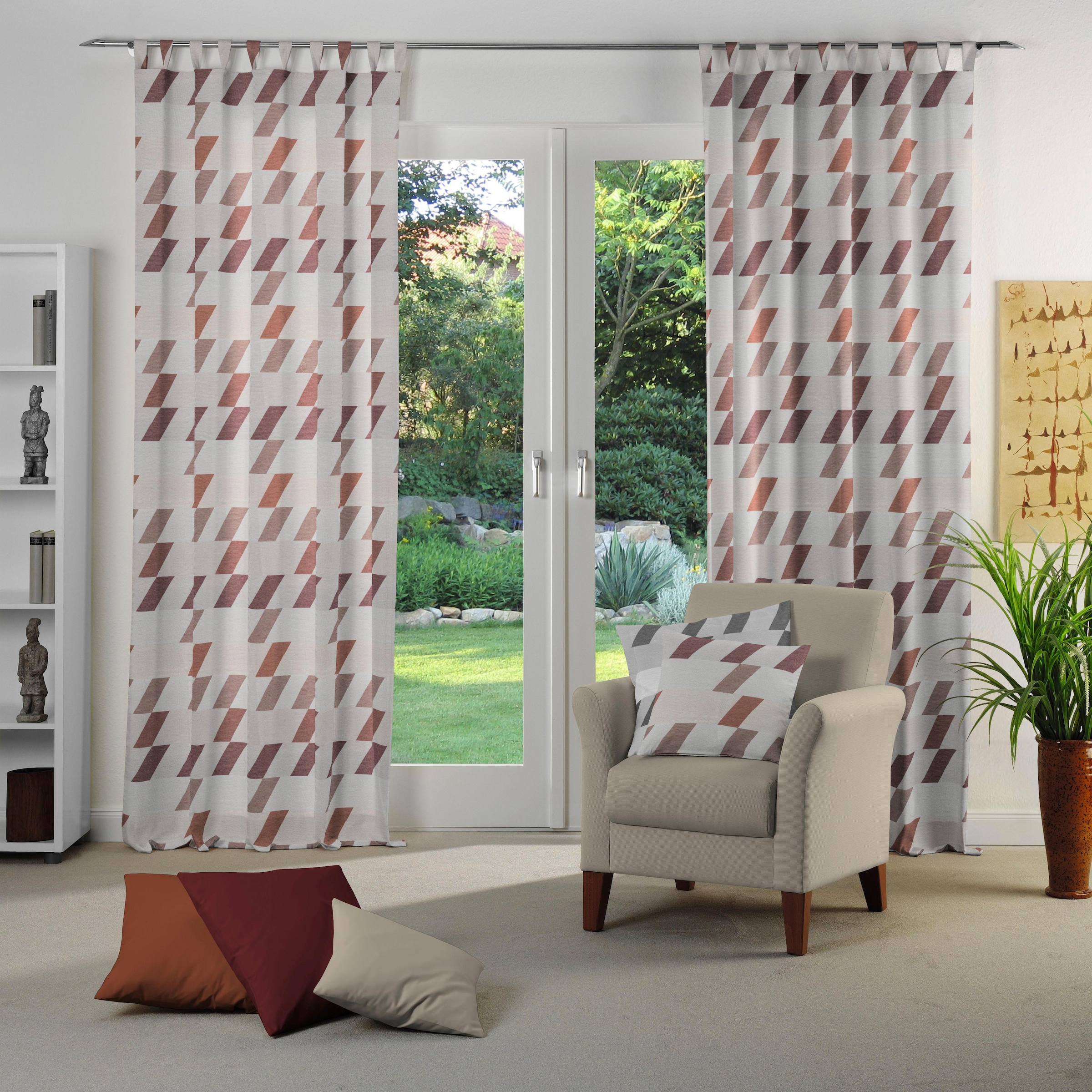 Wirth Vorhang "Bray" Schlaufen 1 Stk. tlg. günstig online kaufen