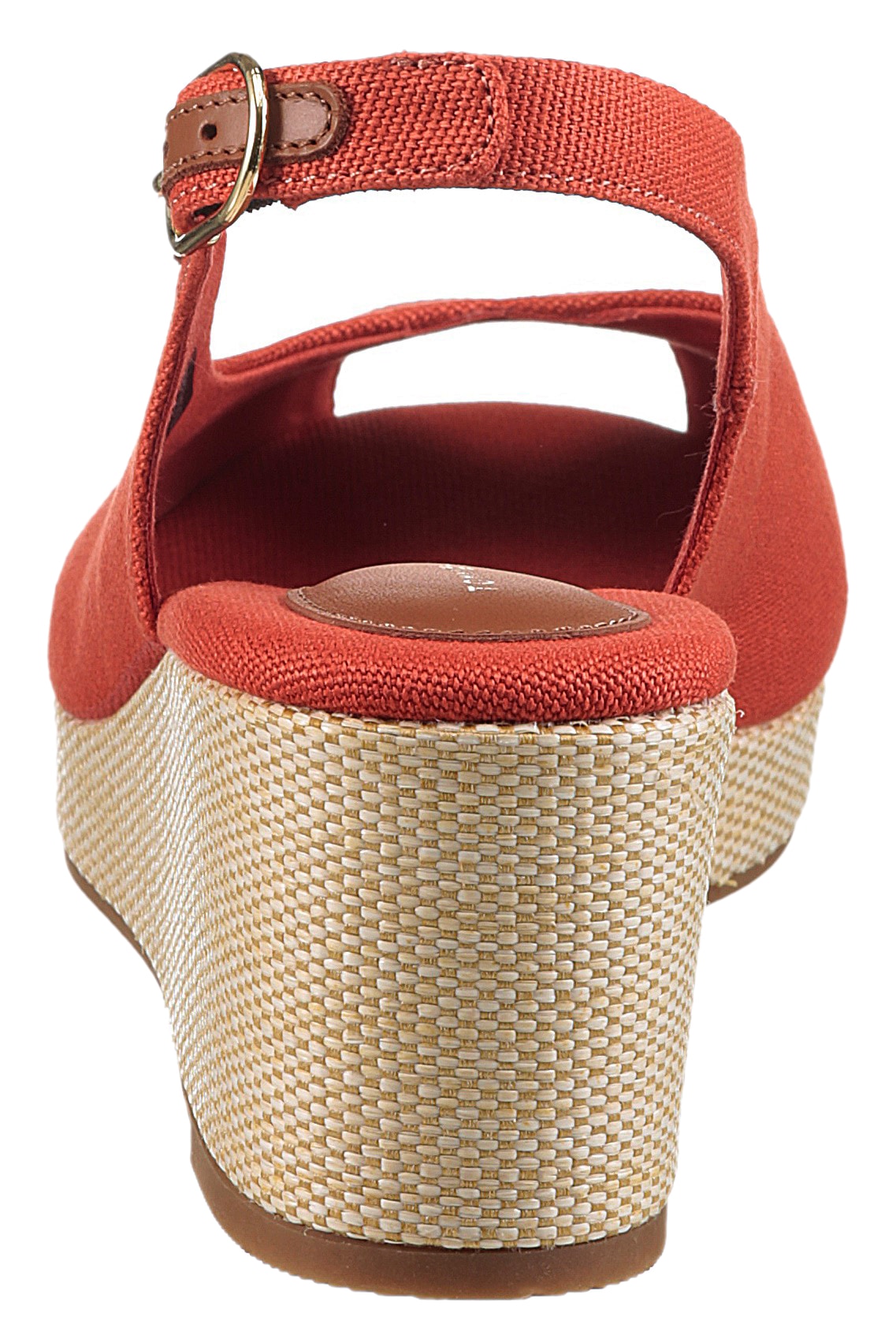Tommy Hilfiger Keilsandalette »FLAG MID WEDGE ESPAD SLINGBACK«, Plateau, Sommerschuh, Riemchensandale mit verstellbarer Schnalle