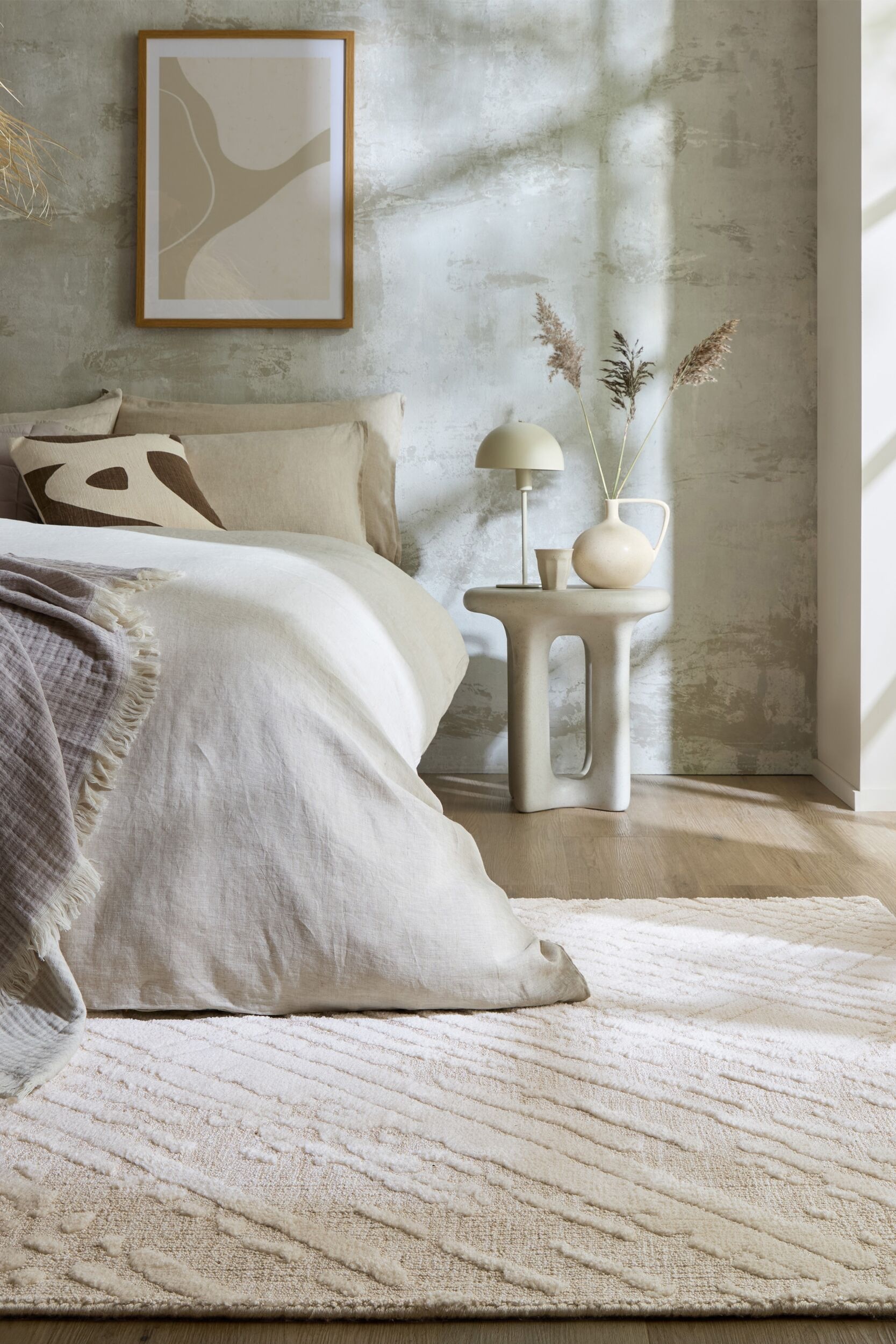 FLAIR RUGS Teppich »Remy«, rechteckig, 12 mm Höhe, Hoch-niedriger Flor in Wolle-Optik