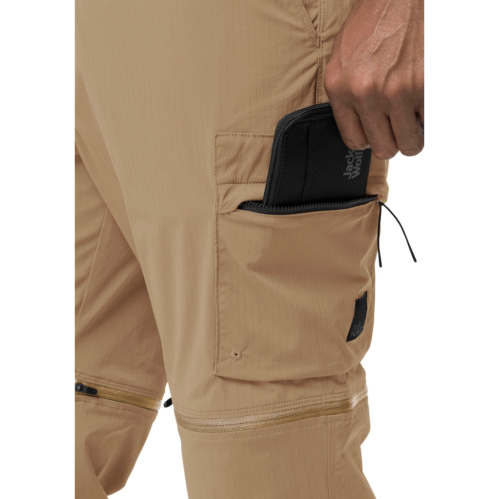 Jack Wolfskin Outdoorhose »WANDERTHIRST ZIP PANTS M«