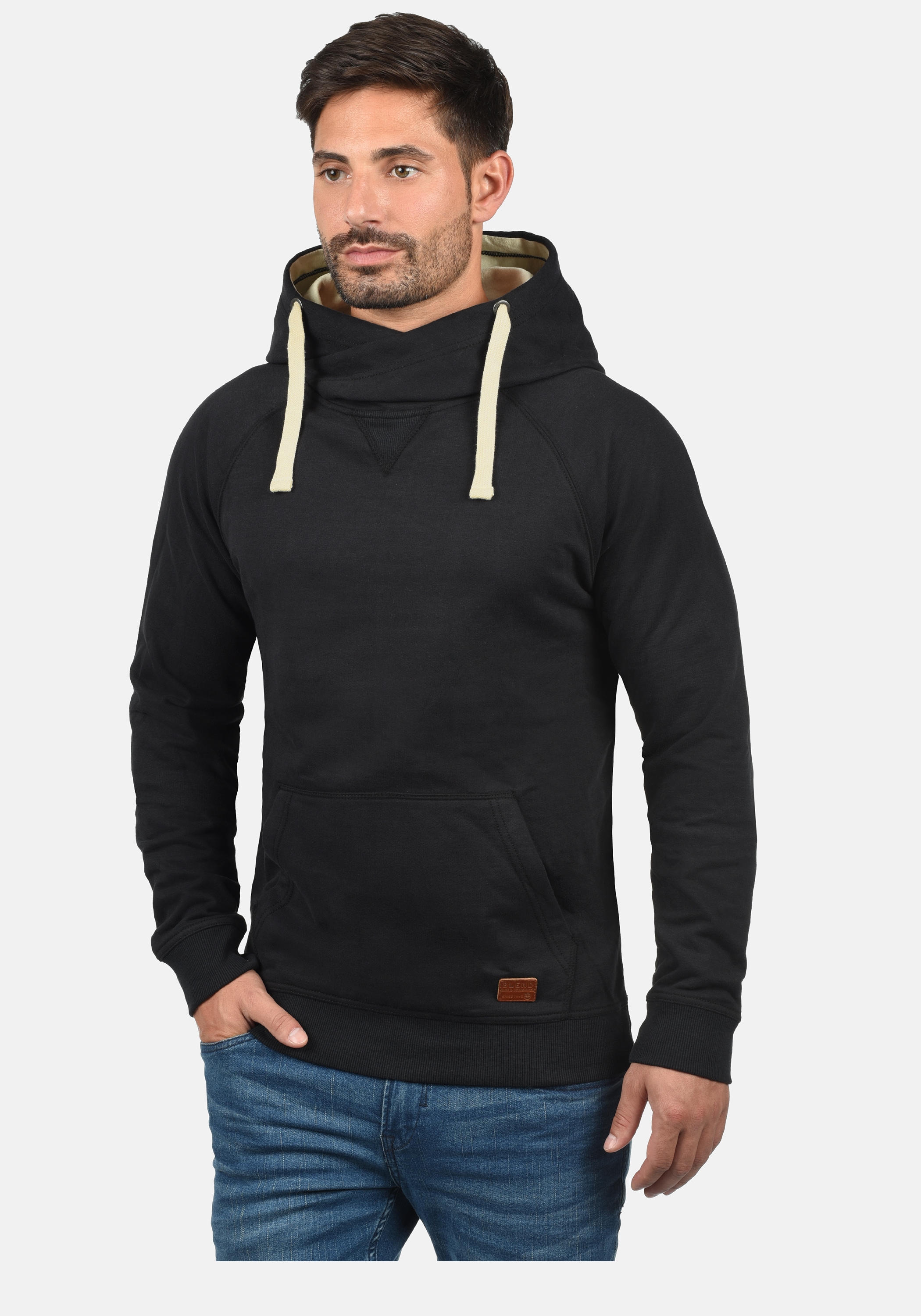 Blend Kapuzenpullover "BHSales", Kapuzensweatshirt mit Cross-Over Kragen günstig online kaufen