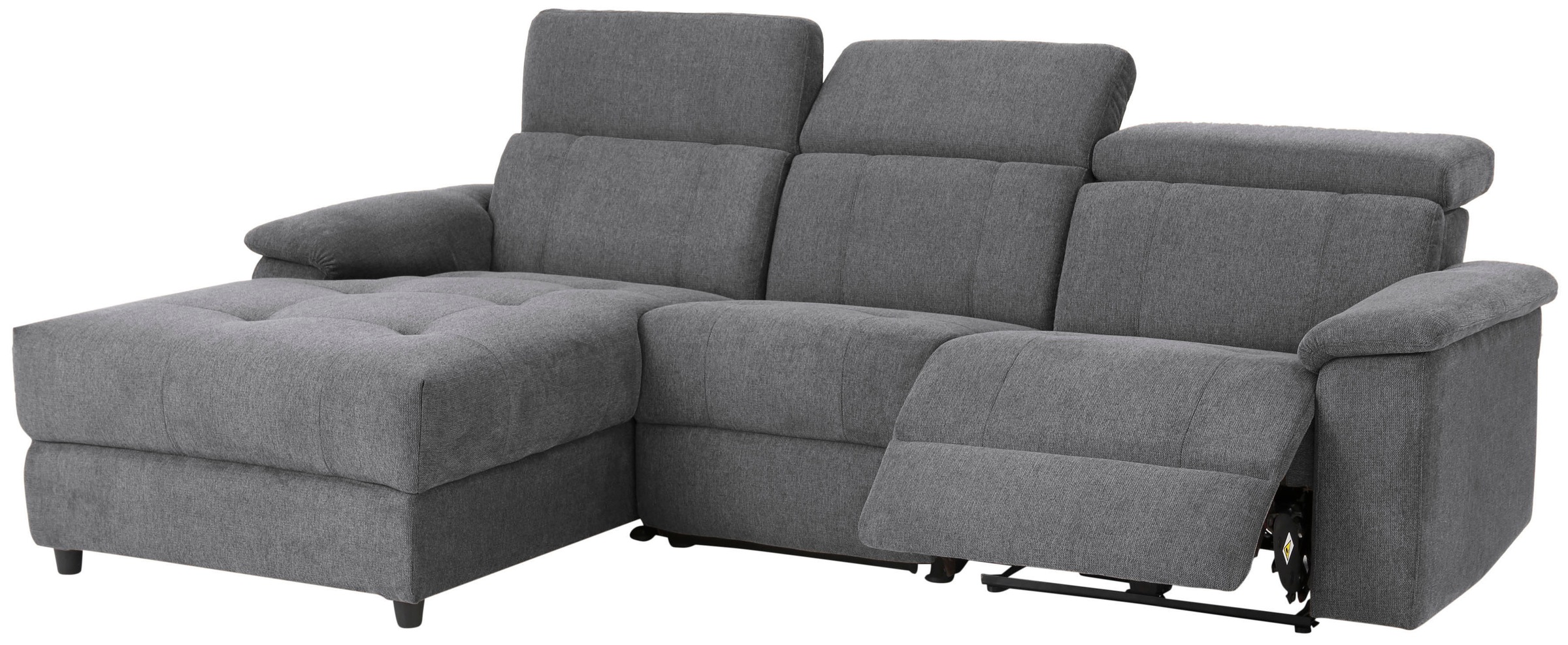 Home affaire Ecksofa »Binado, L-Form,«, mit manueller oder elektrischer Relaxfunktion mit USB-Anschluss