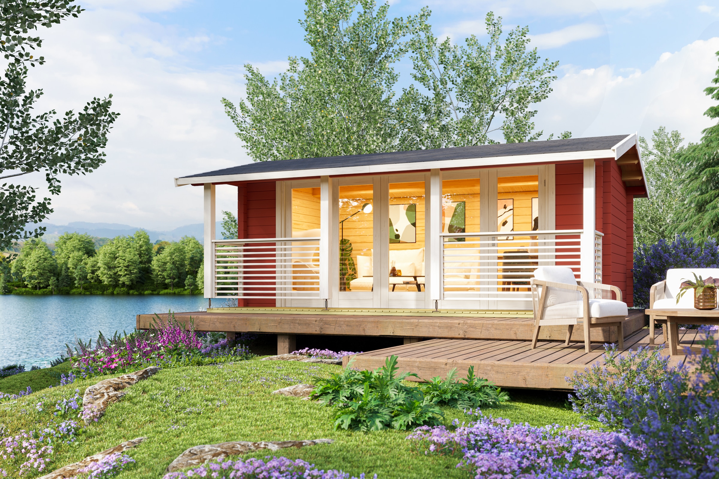 Nordic Holz Gartenhaus "LYNDHURST" günstig online kaufen