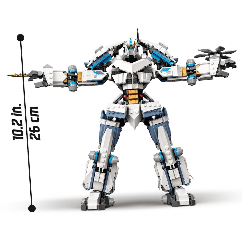 LEGO® Konstruktionsspielsteine »Zanes Titan-Mech (71738), LEGO® NINJAGO®«, (840 St.)