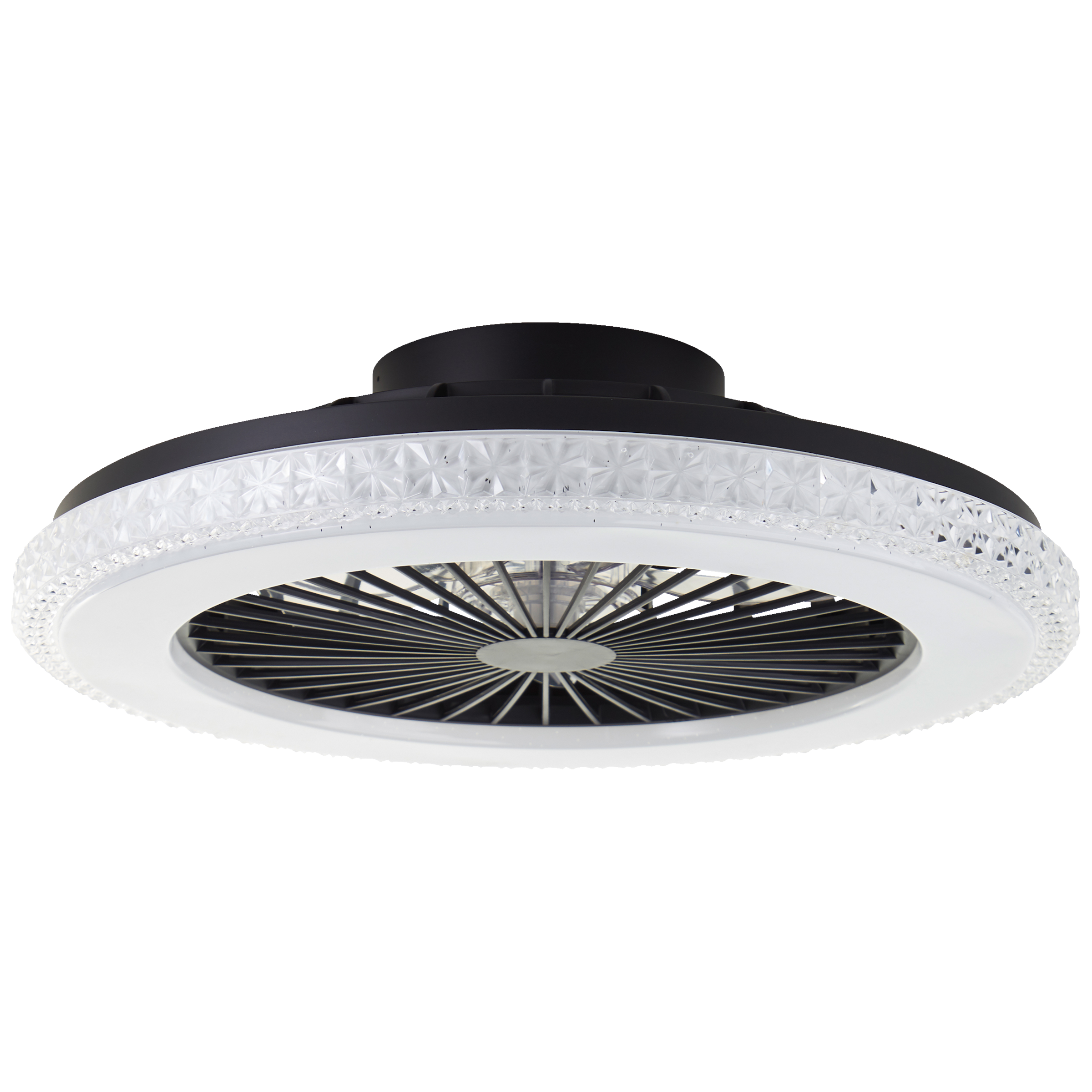 Brilliant LED Deckenleuchte »Badria«, mit Ventilator, 49 cm, digitales RGB, 4700 lm, dimmbar, 3000-6500 K