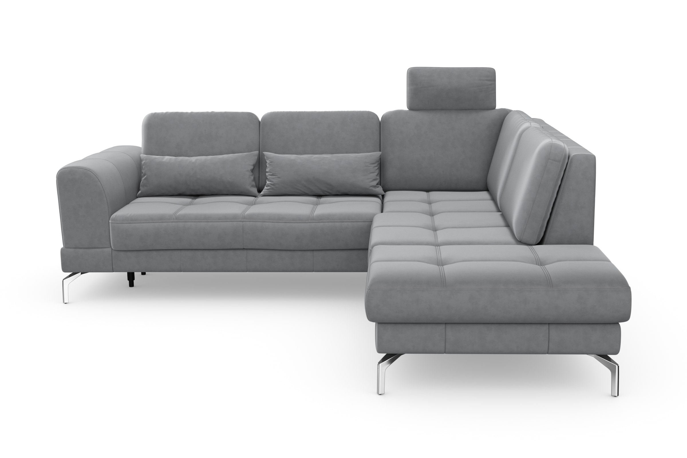 sit&more Ecksofa »Bendigo L-Form«, inklusive Sitztiefenverstellung, Bodenfreiheit 15 cm, in 2 Fußfarben