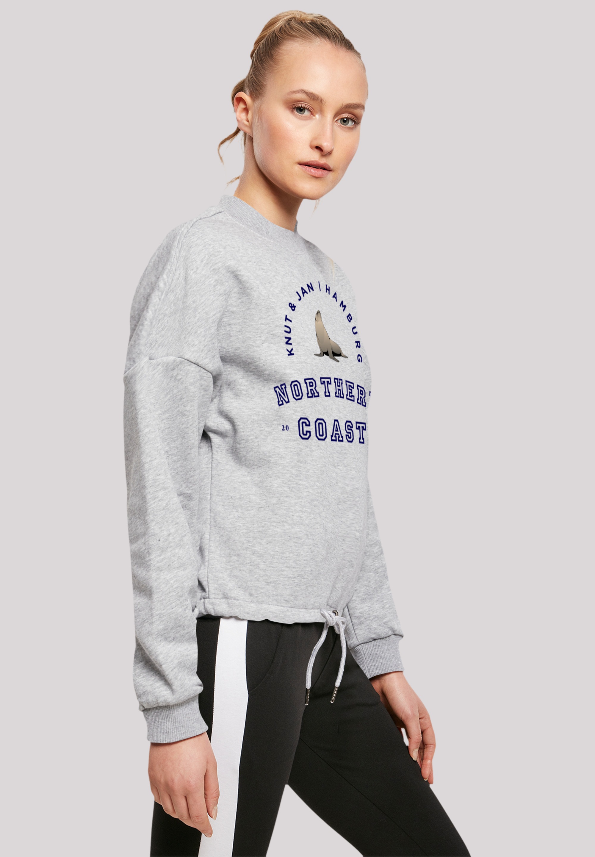 F4NT4STIC Sweatshirt »Robbe Knut & Jan Hamburg«, Print