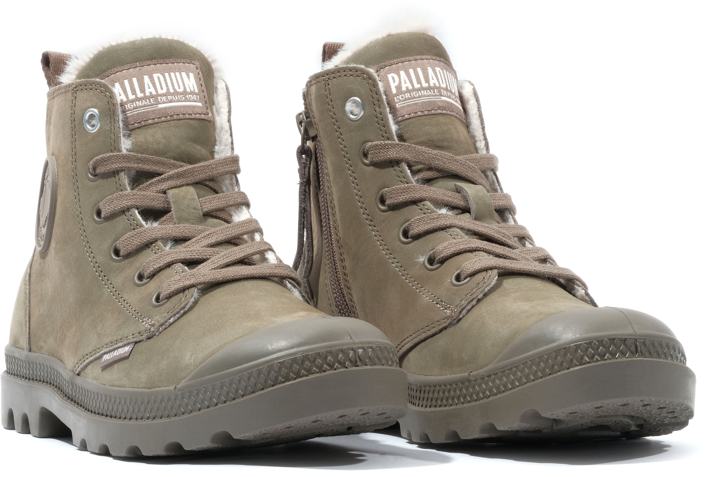 Palladium Schnürboots "PAMPA HI ZIP WL", gefüttert