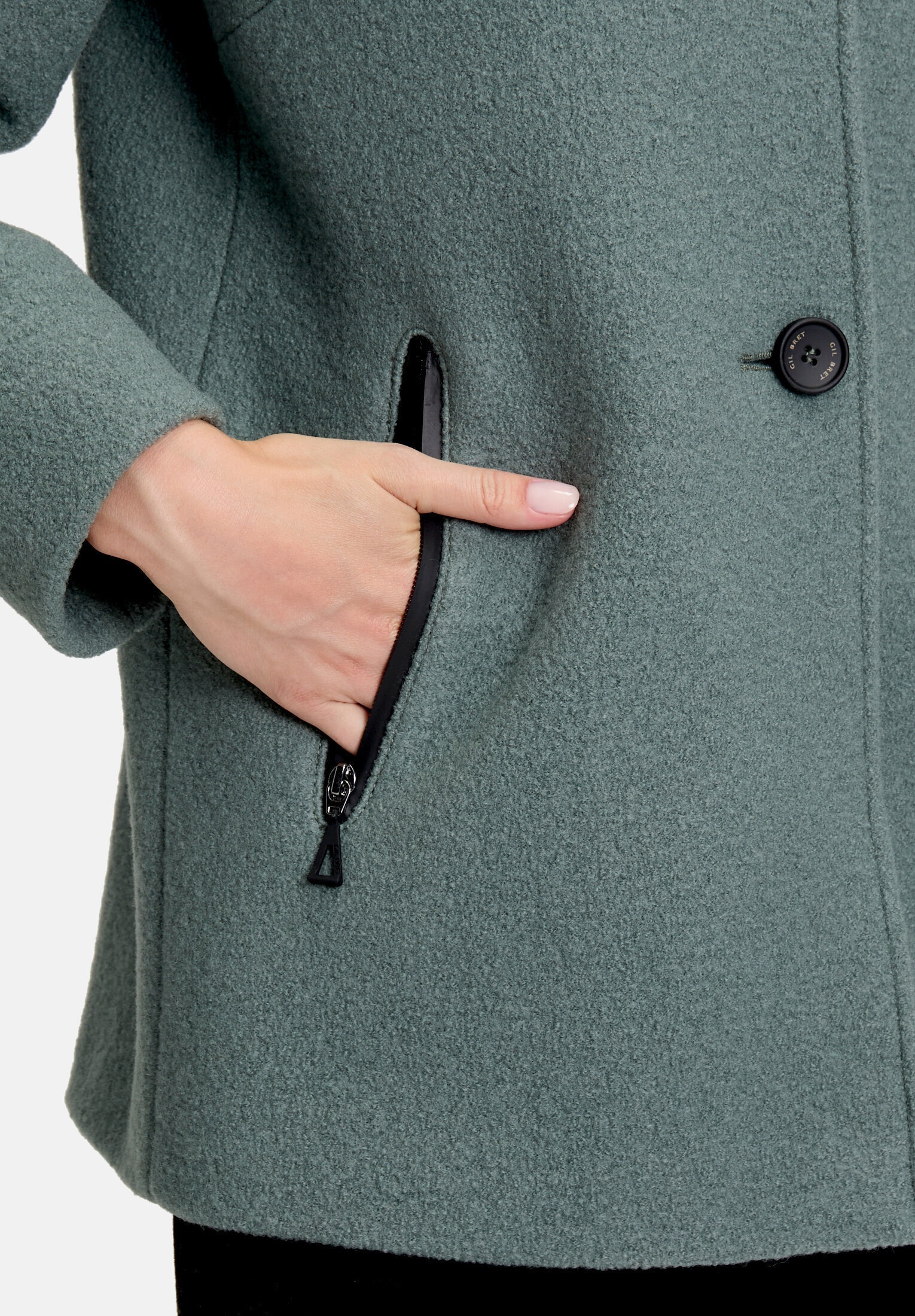 Gil Bret Wolljacke »Damen mit Kapuze« mit Kapuze
