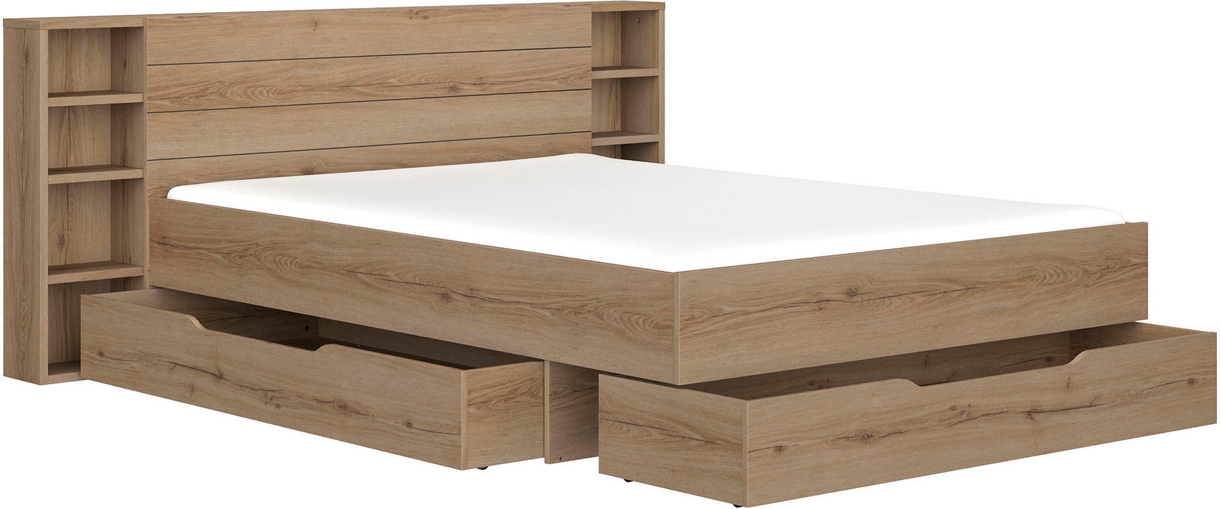Gami Schlafzimmer-Set, Elegantes Zimmer mit praktischen & funktionalen Aufbewahrungselementen