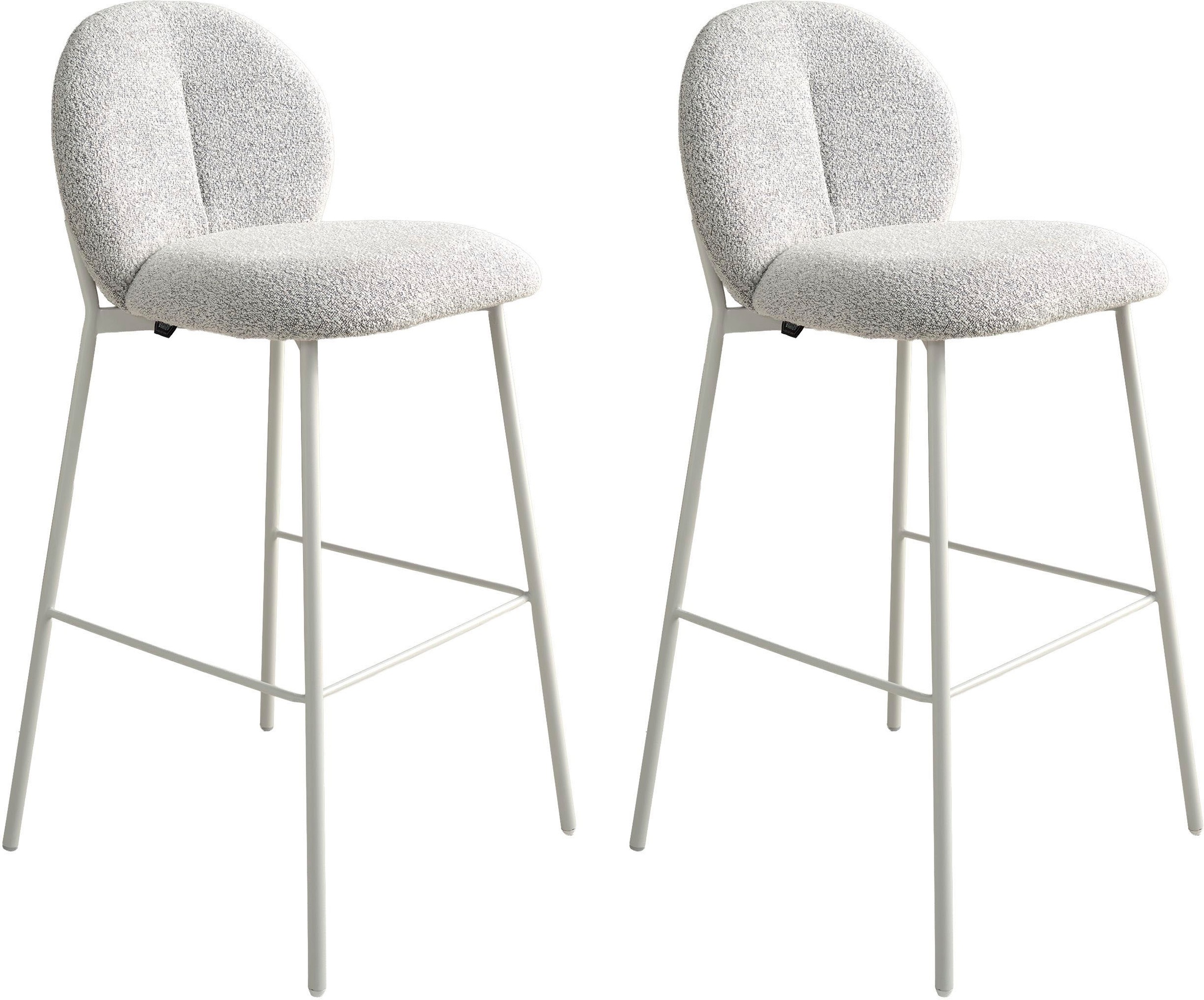 SCHÖNER WOHNEN-Kollektion 4-Fußstuhl "FORDE" (Set) 2 Stk. Bouclé Bezug Bouc günstig online kaufen
