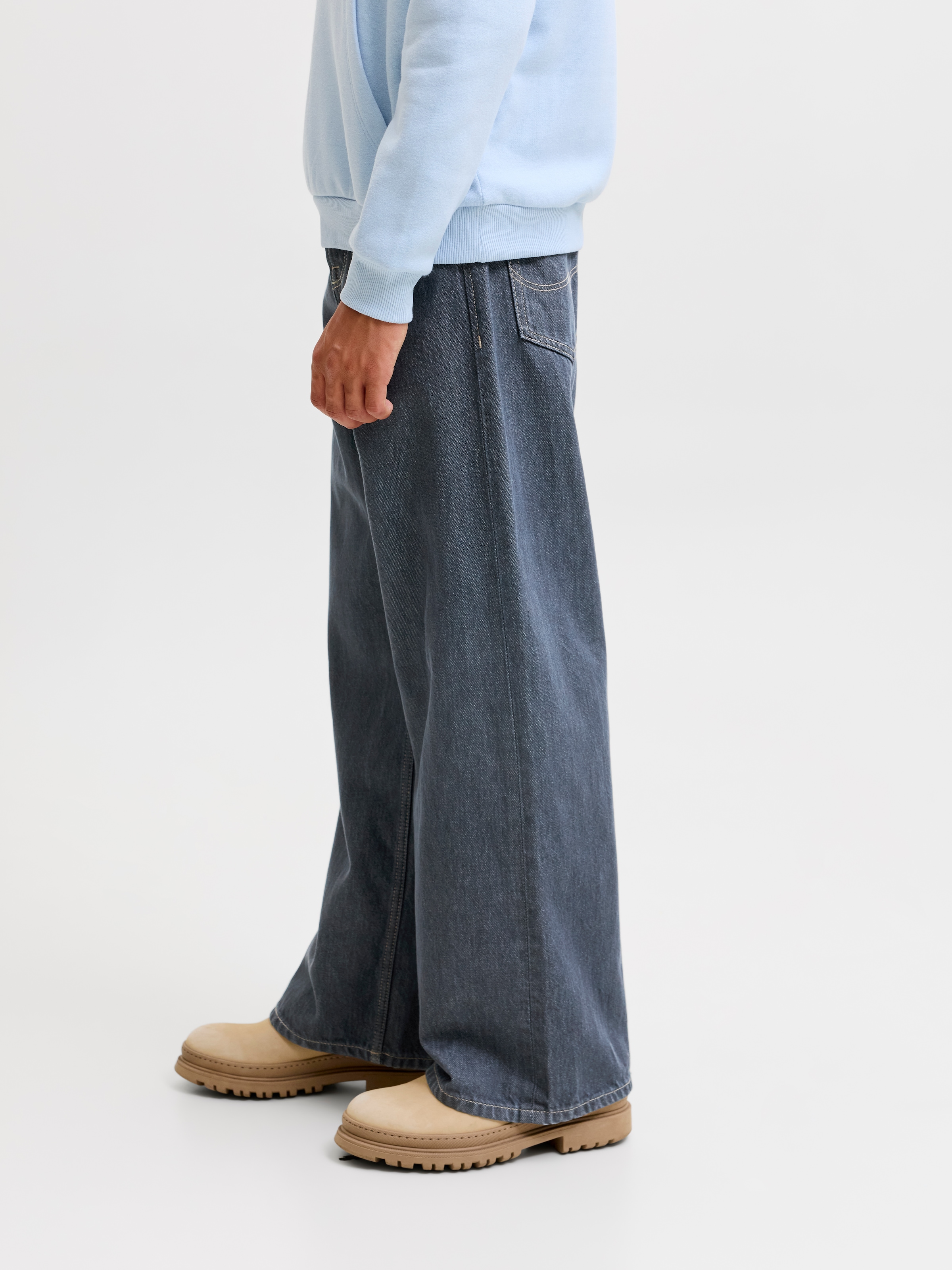 Jack & Jones Junior Weite Jeans »JJIDAVE JJORIGINAL AKM 899 SN JNR« Baumwolle, weit geschnitten