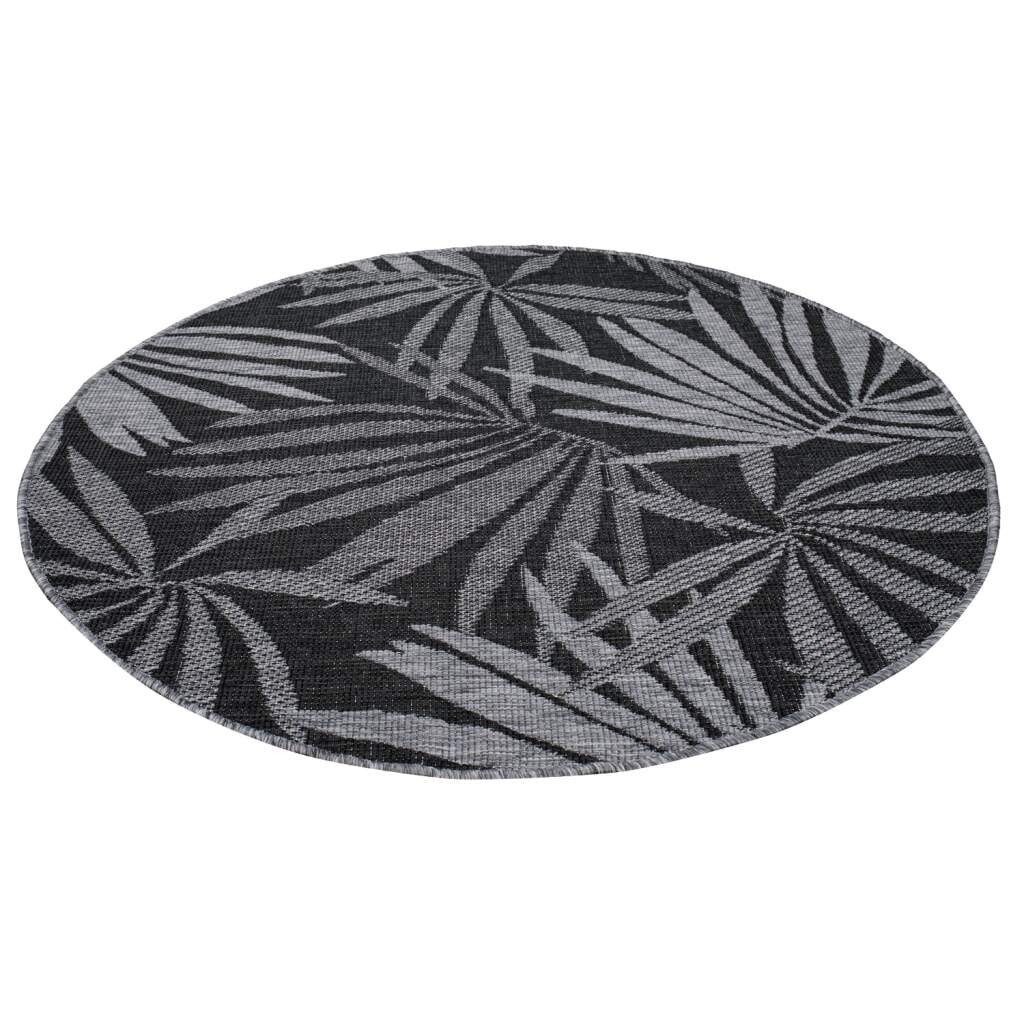 Carpet City Outdoorteppich »DUO RUG 5771«, rund, 5 mm Höhe, Wendeteppich Wetterfest In- & Outdoor, Balkon, Terrasse, Wohnzimmer