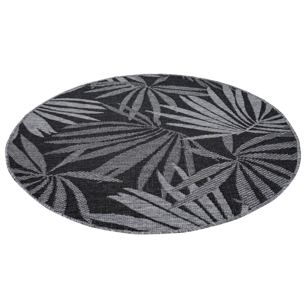 Carpet City Outdoorteppich »DUO RUG 5771«, rund, Wendeteppich Wetterfest In- & Outdoor, Balkon, Terrasse, Wohnzimmer