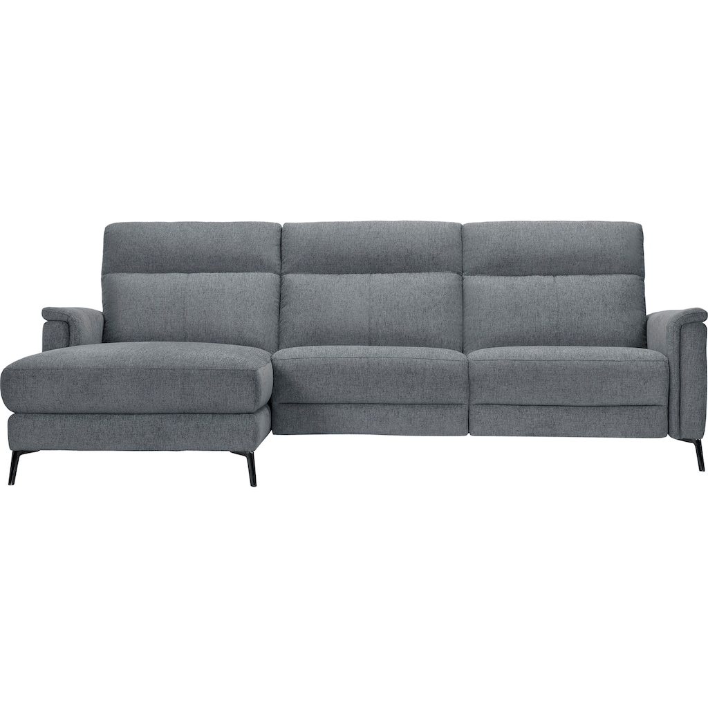 Places of Style Ecksofa »Barano, L-Form, 260cm, in Leder und Webstoff,«