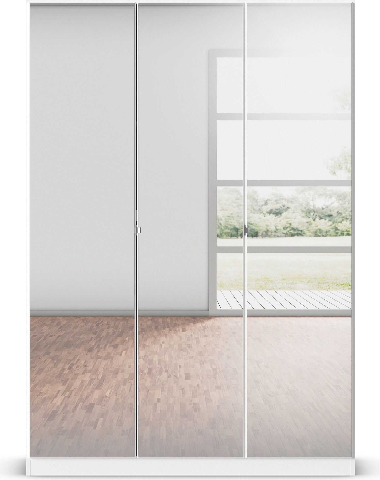 rauch Drehtürenschrank »Reflect«, mit Spiegelfront, inkl. praktischer Inneneinteilung